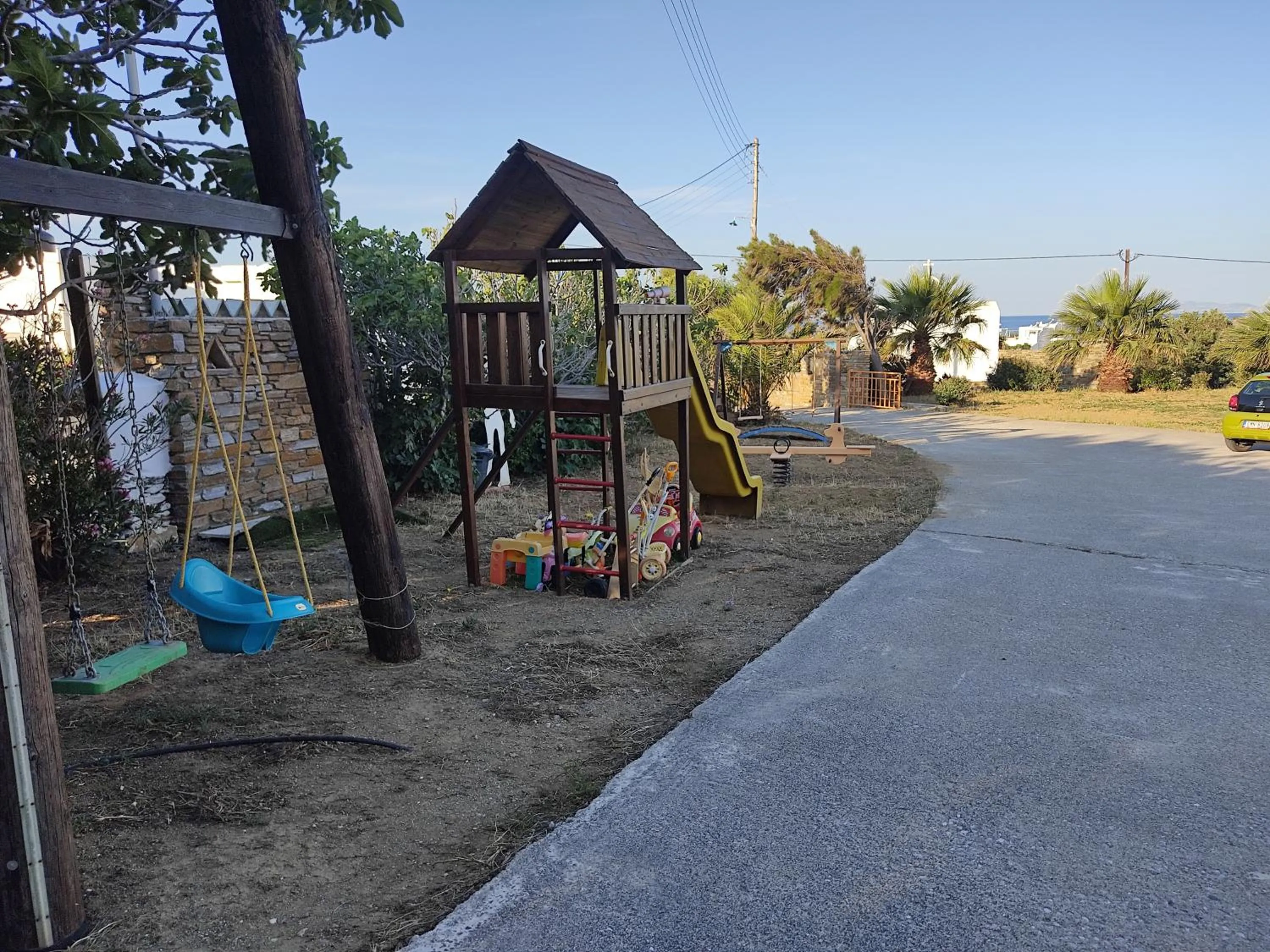 Children play ground in Aigaio Studios tinos