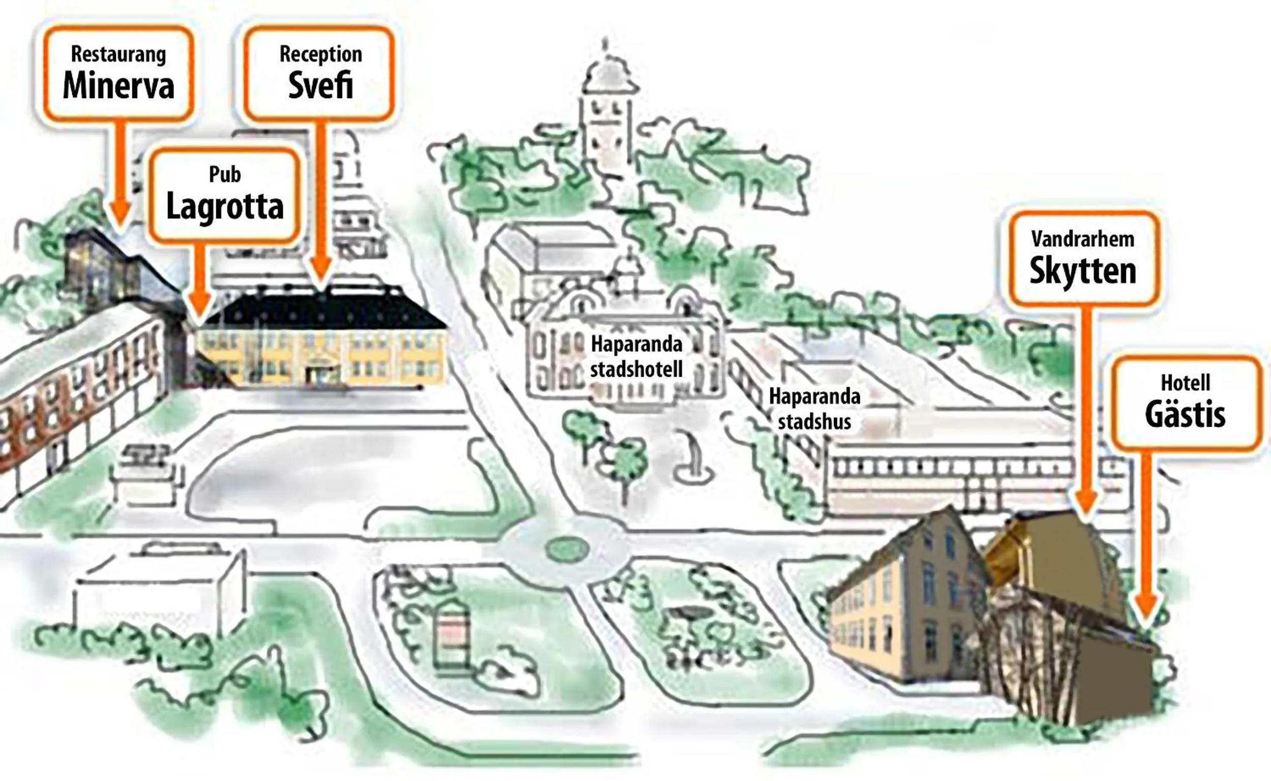 Logo/Certificate/Sign in Svefi Vandrarhem - Hostel