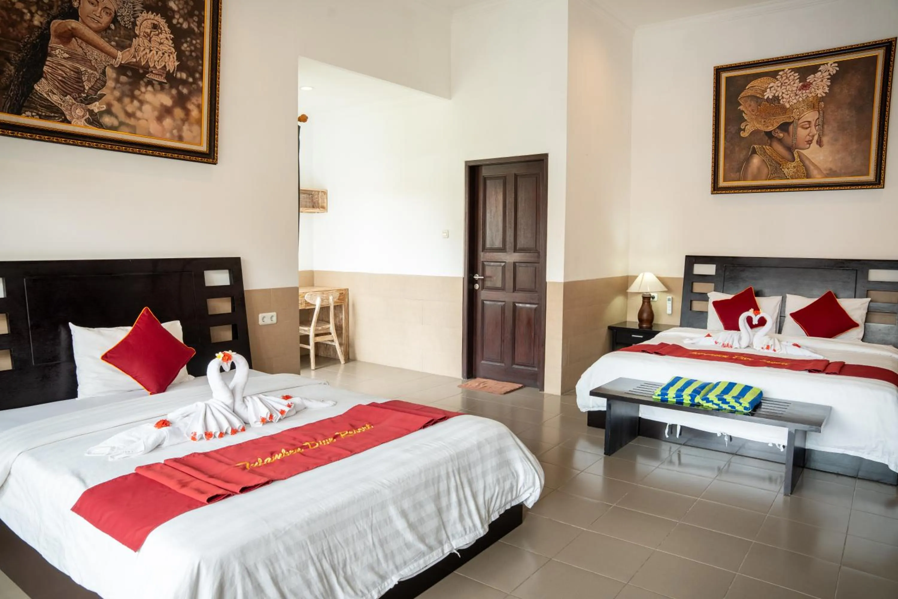 Bedroom, Bed in Tulamben Dive Resort