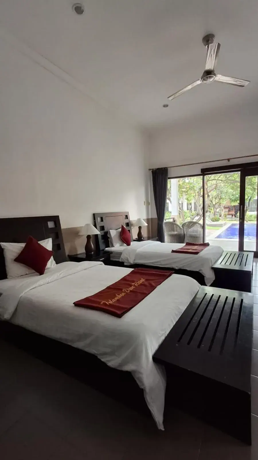 Bed in Tulamben Dive Resort Bed in Tulamben Dive Resort