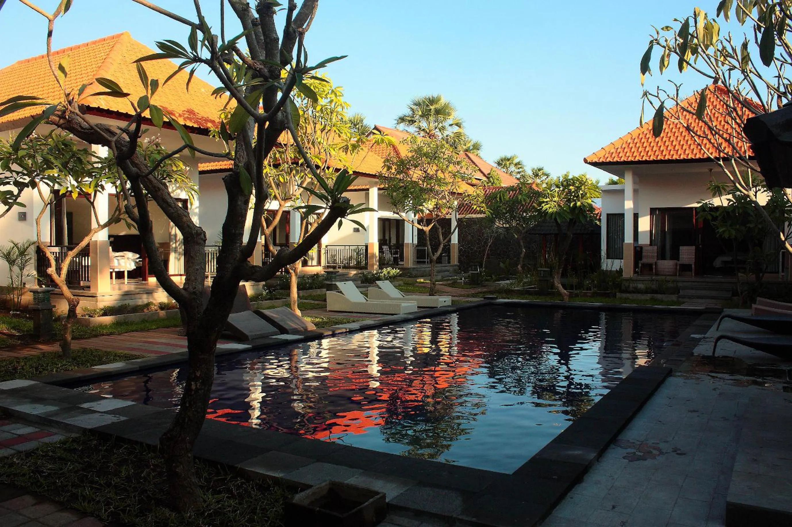 Garden view in Tulamben Dive Resort