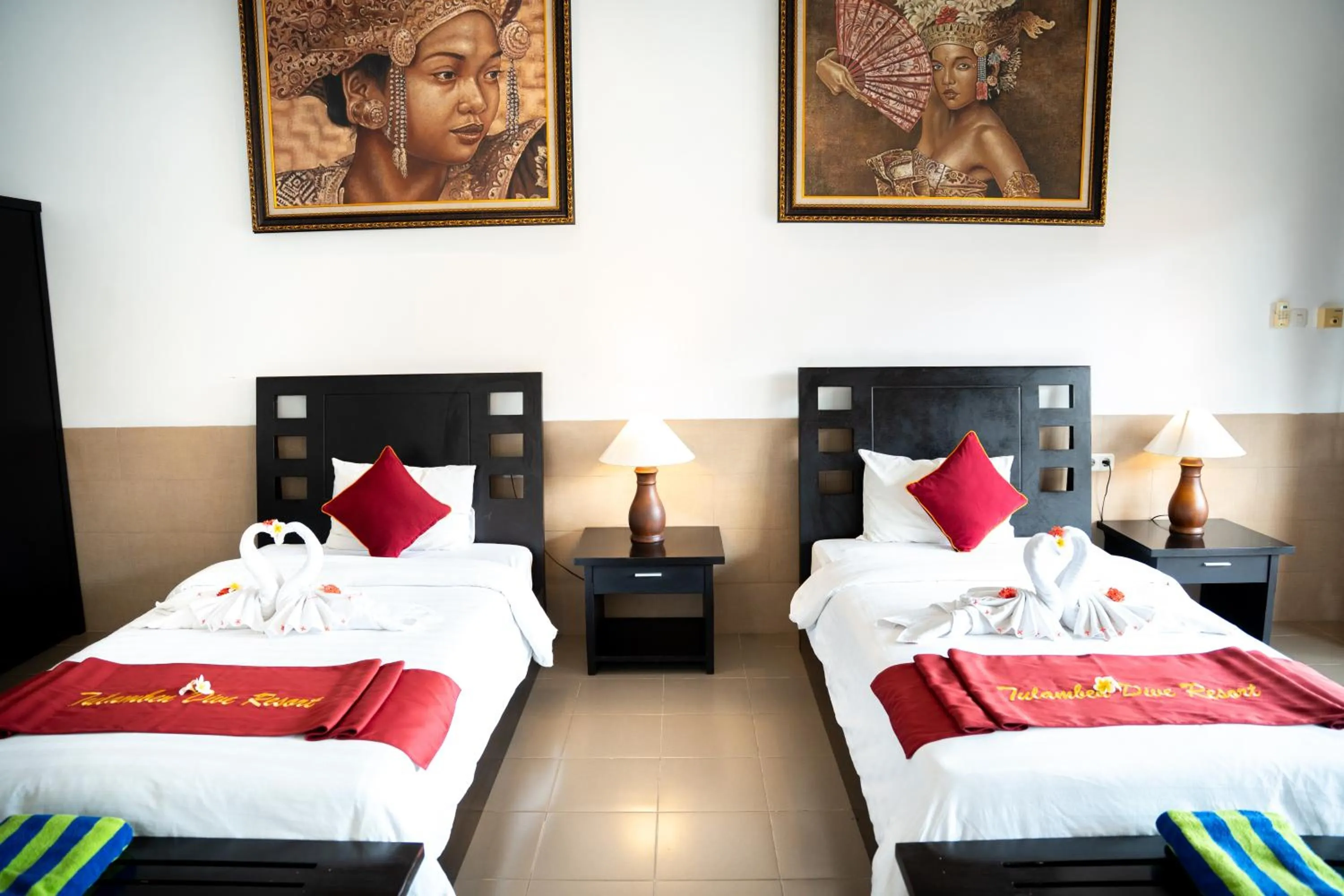 Bedroom, Bed in Tulamben Dive Resort