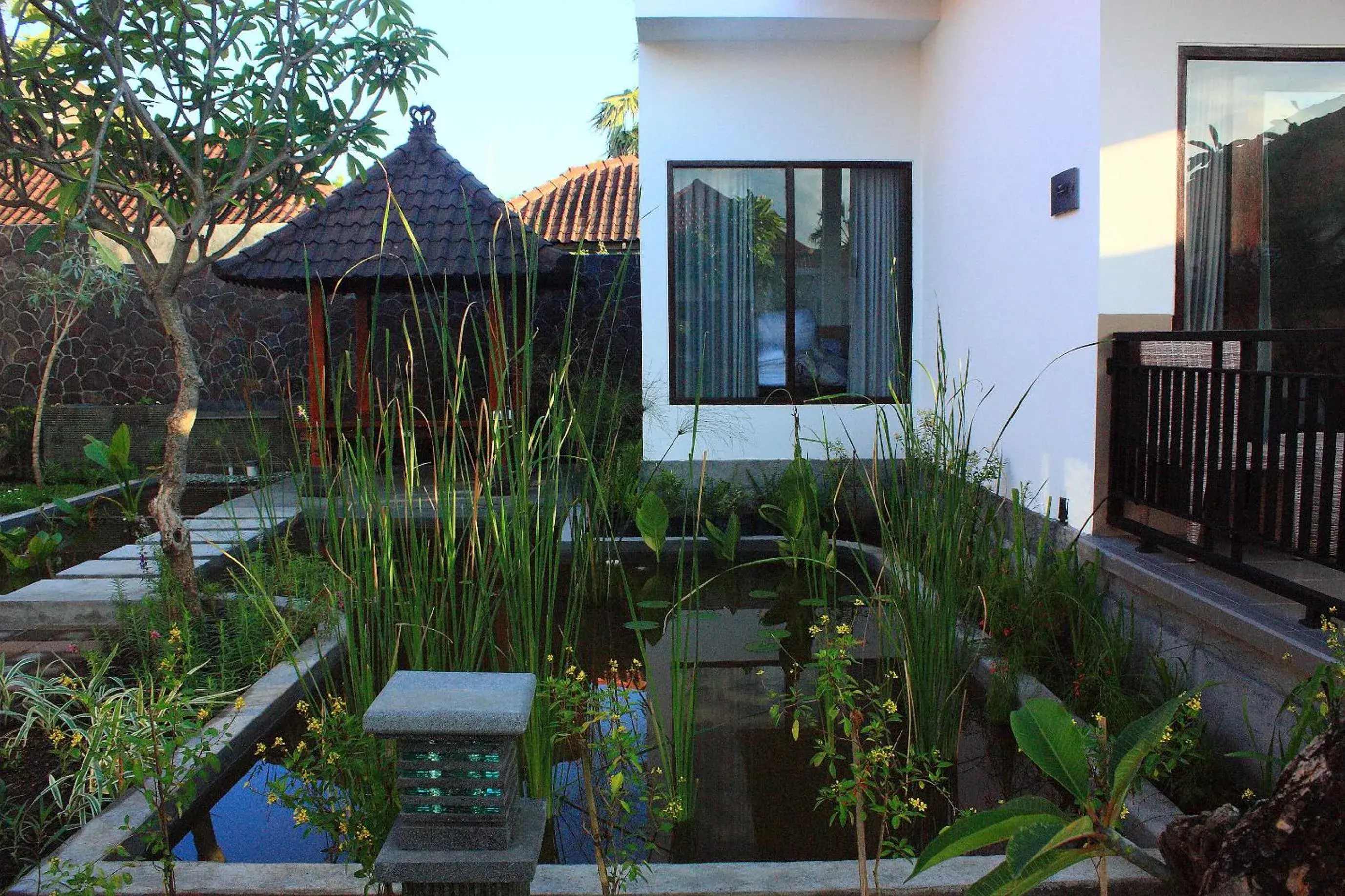 Garden view in Tulamben Dive Resort Garden view in Tulamben Dive Resort