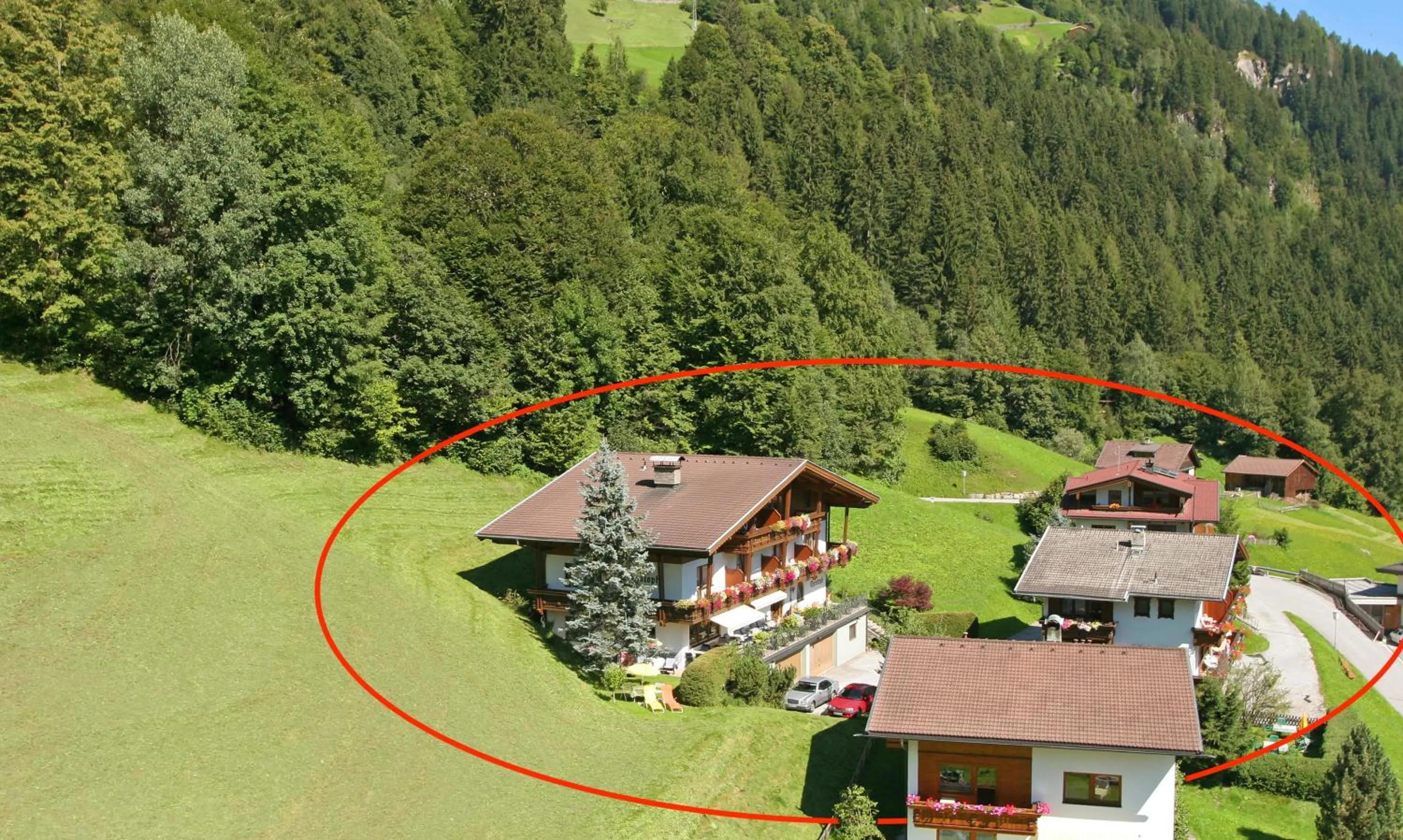 Bird's eye view in Haus Astrid-Christoph