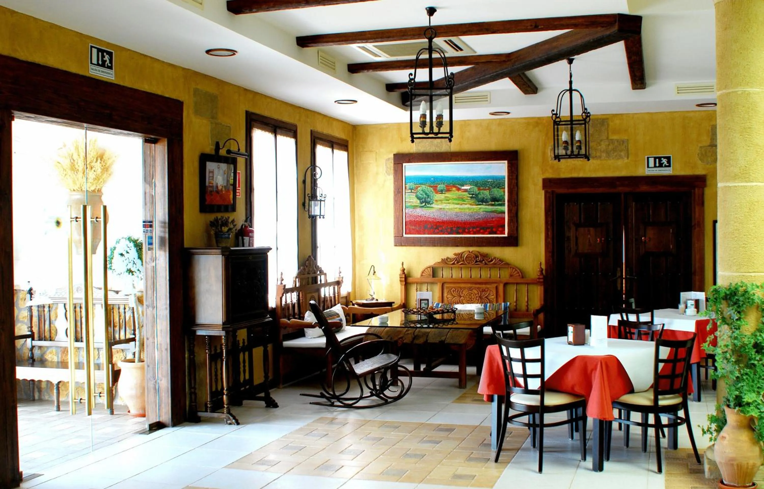 Lobby or reception in Finca El Encinar