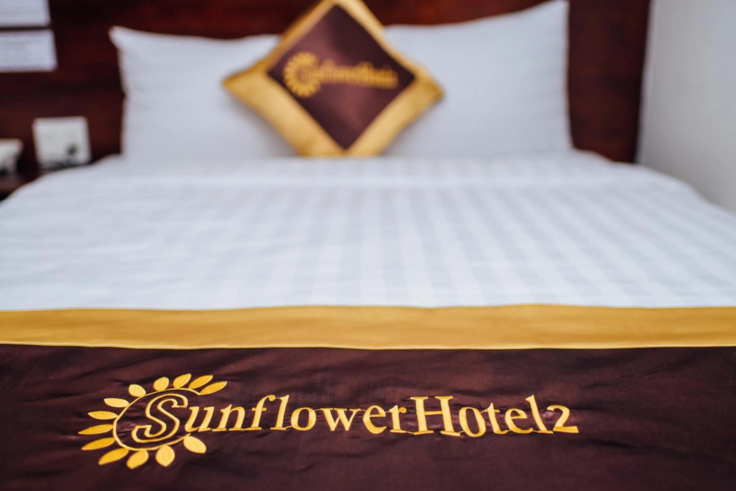 Decorative detail, Bed in Sunflower Hotel 2