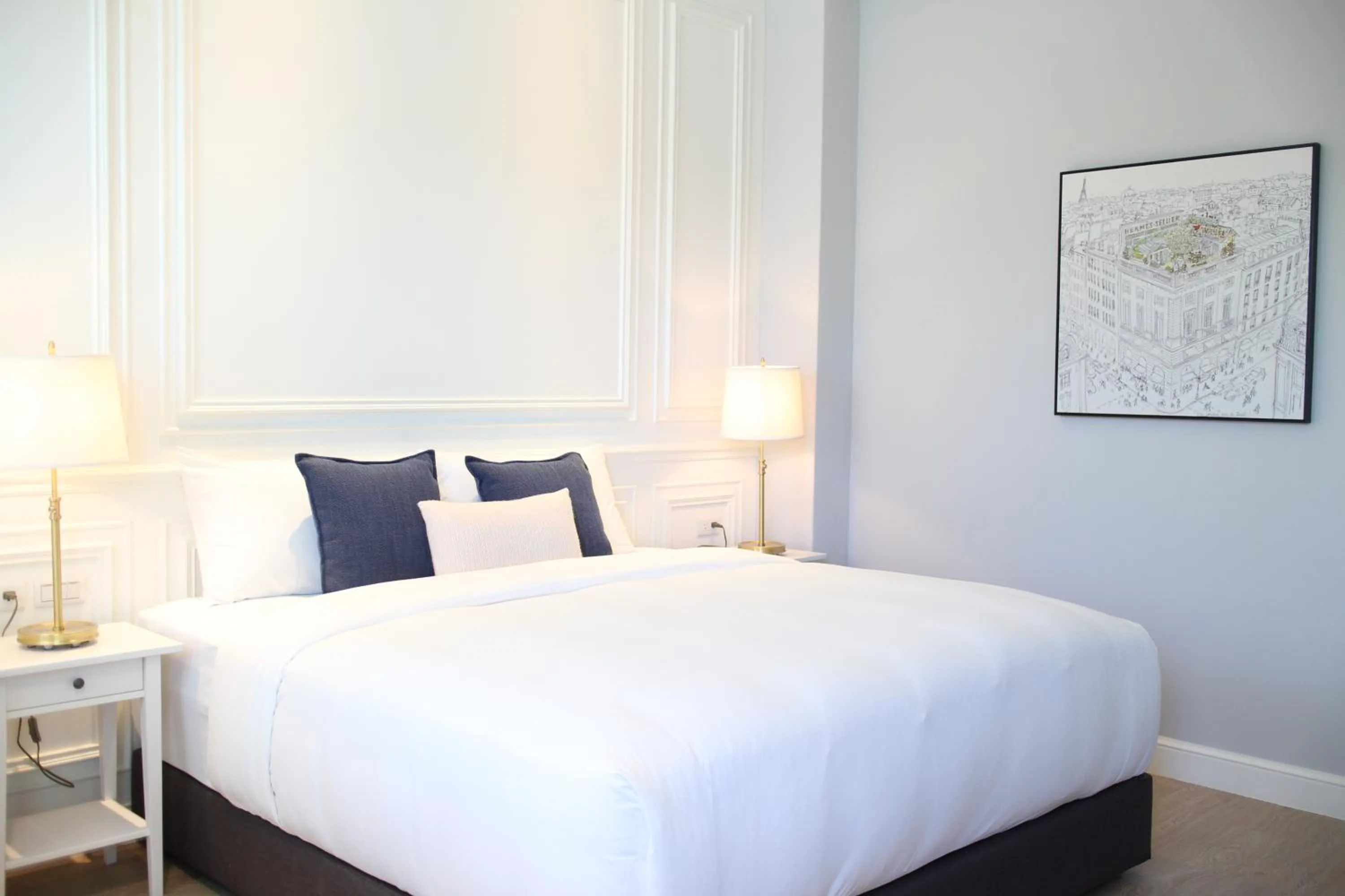 Bed in Notting Leaf B&B