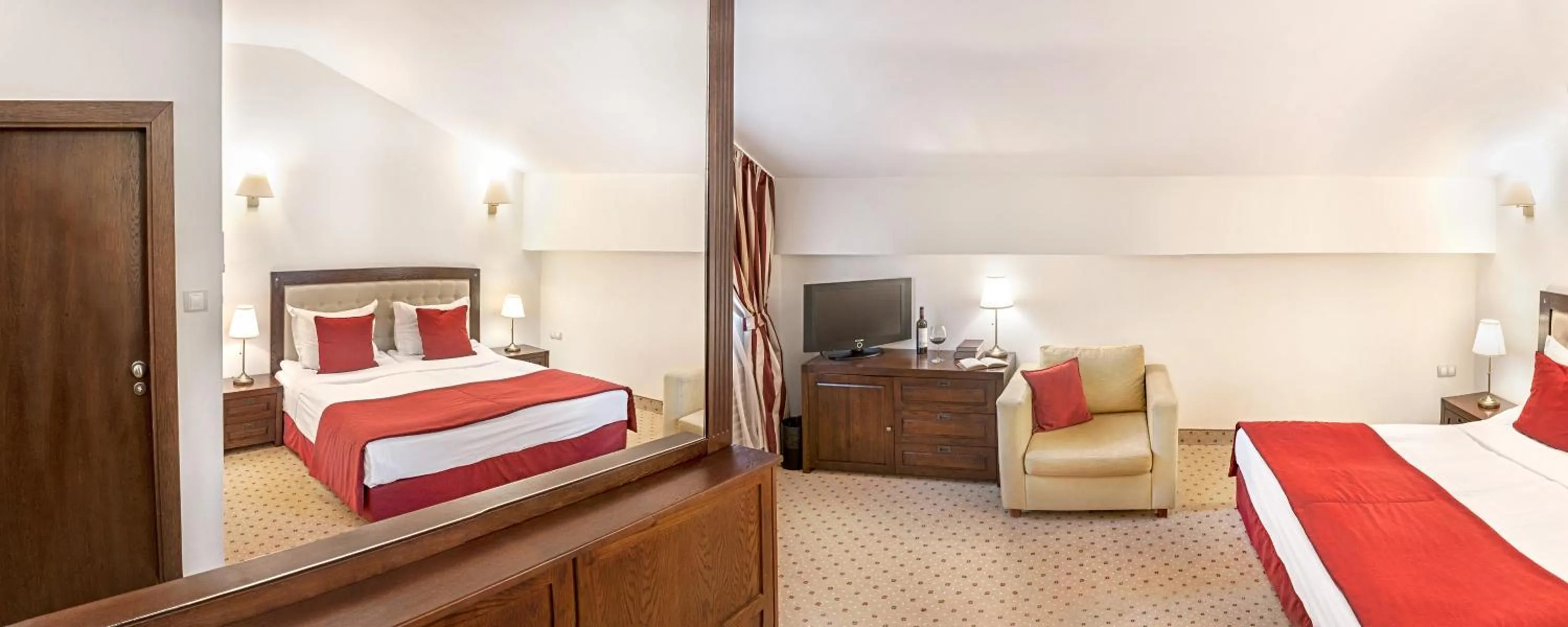 Bed in Hotel Yastrebets Wellness & Spa