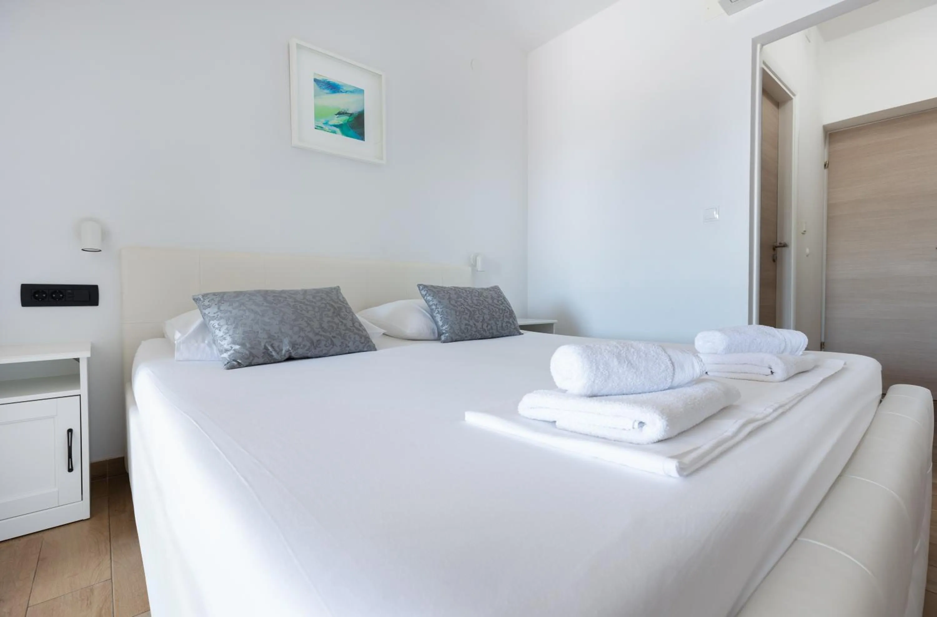 Bedroom, Bed in Apartments and Rooms Bonkan Hvar