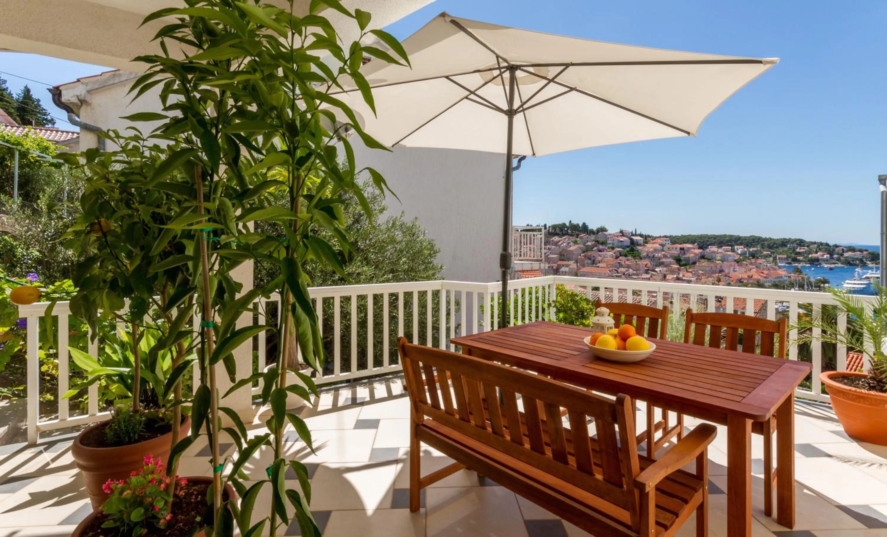 Balcony/Terrace in Apartments and Rooms Bonkan Hvar