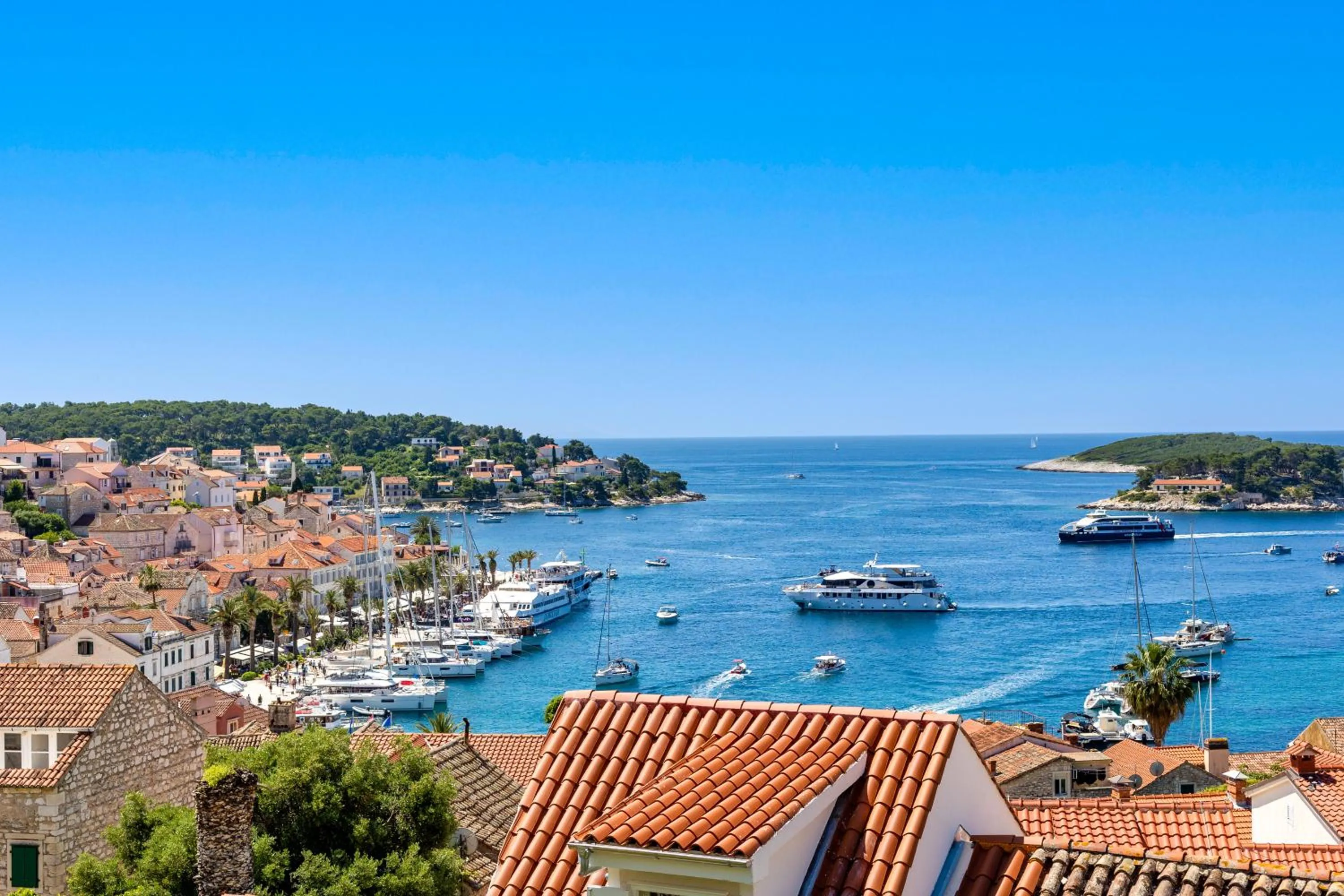 Sea view in Apartments and Rooms Bonkan Hvar