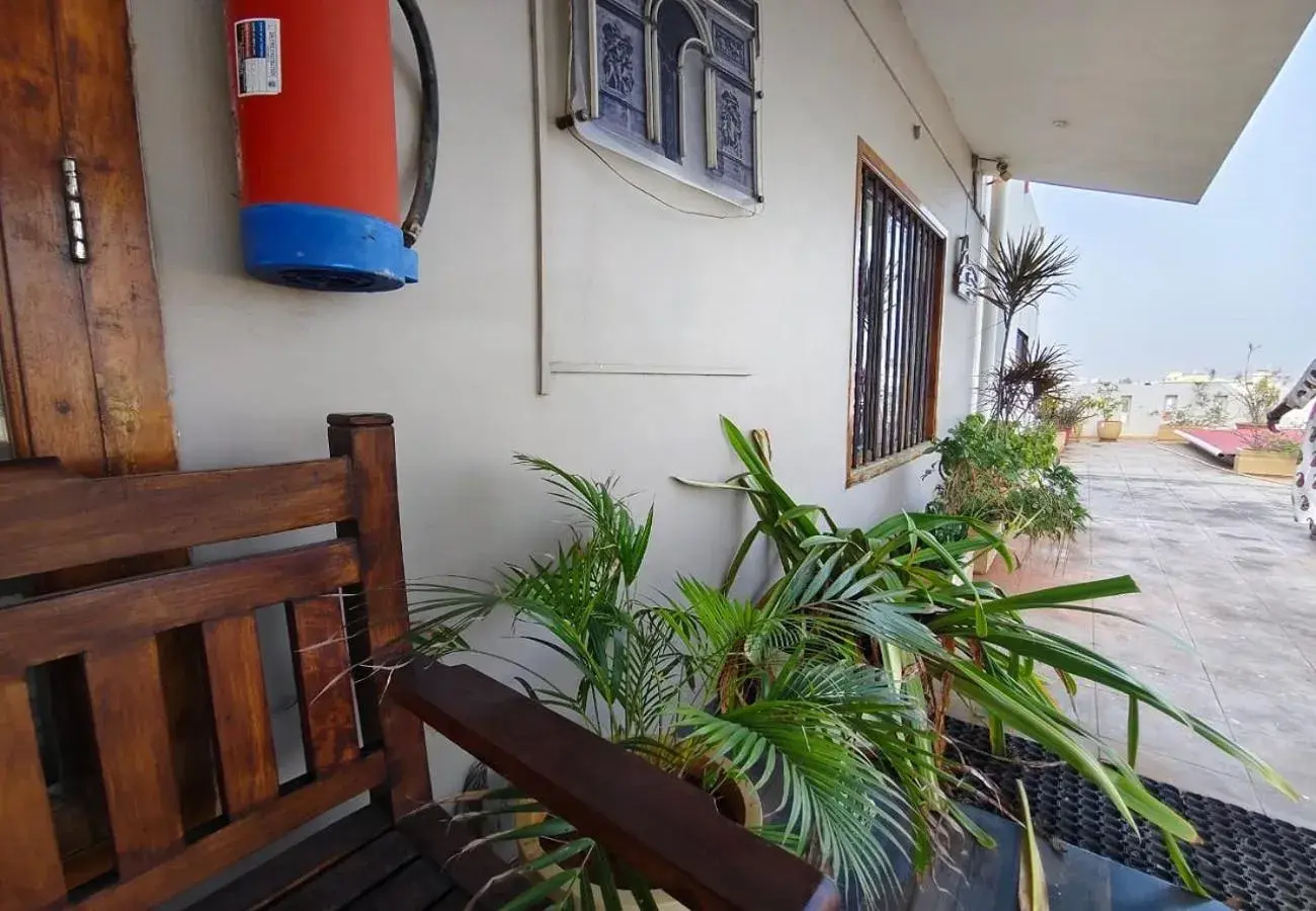 Garden view in The French Villa Elite Garden view in The French Villa Elite