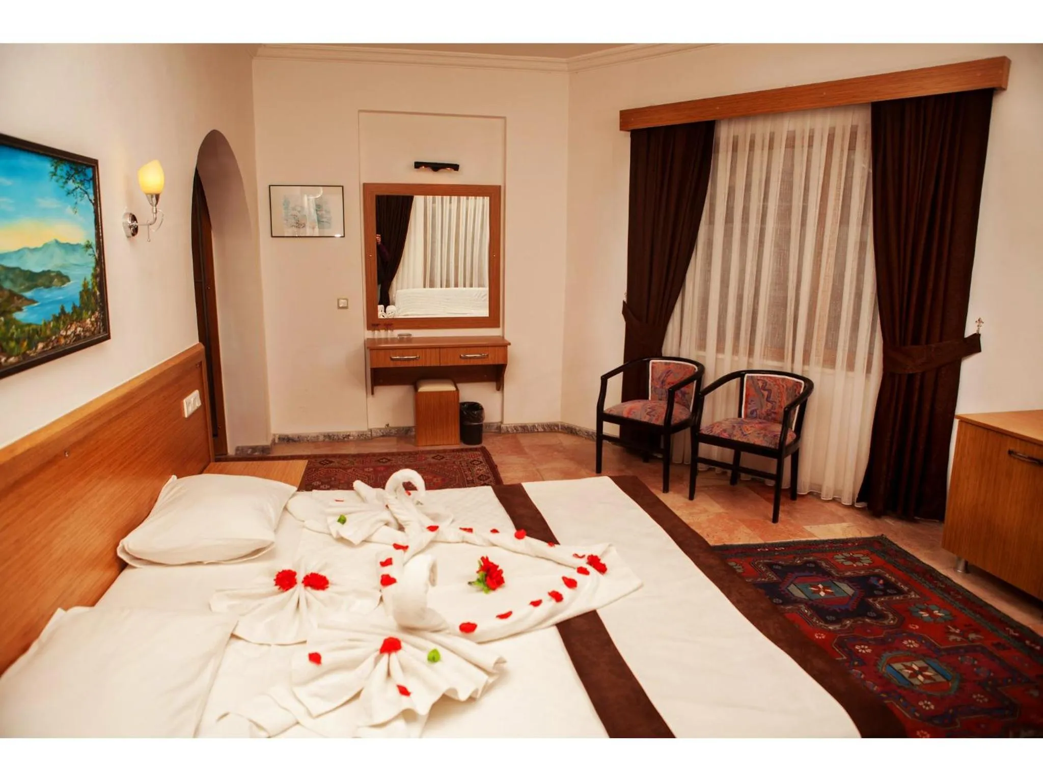 Living room, Bed in Panorama Plaza