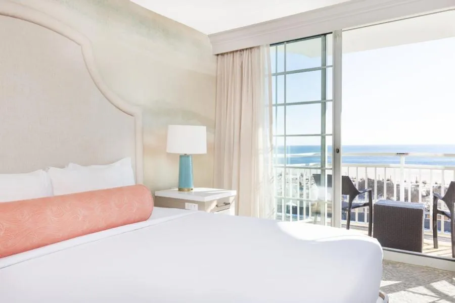 Bed in Ocean Club Hotel