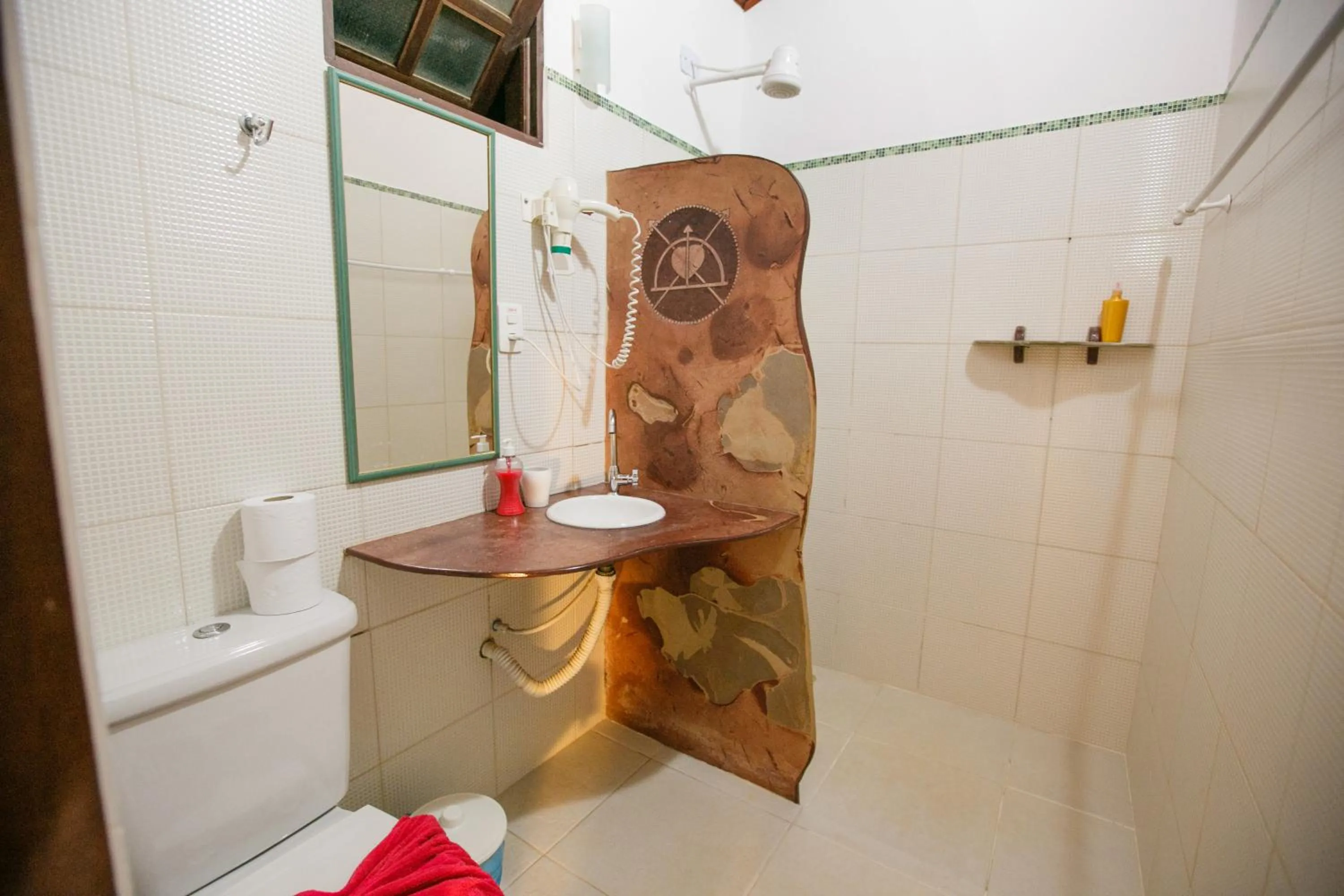 Bathroom in Pousada Canto No Bosque
