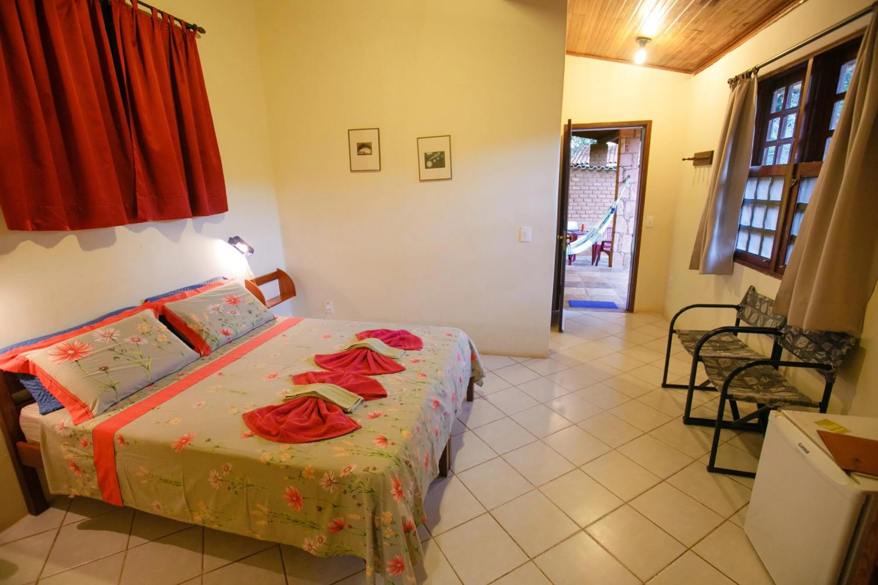 Bed in Pousada Canto No Bosque