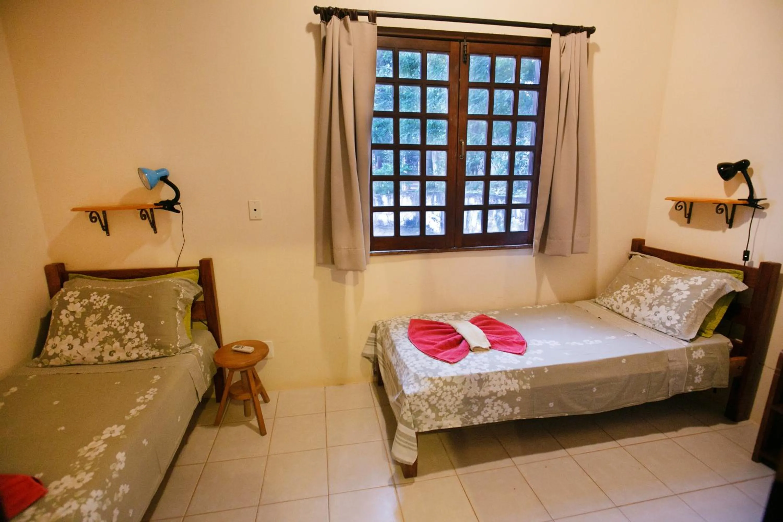 Bed in Pousada Canto No Bosque