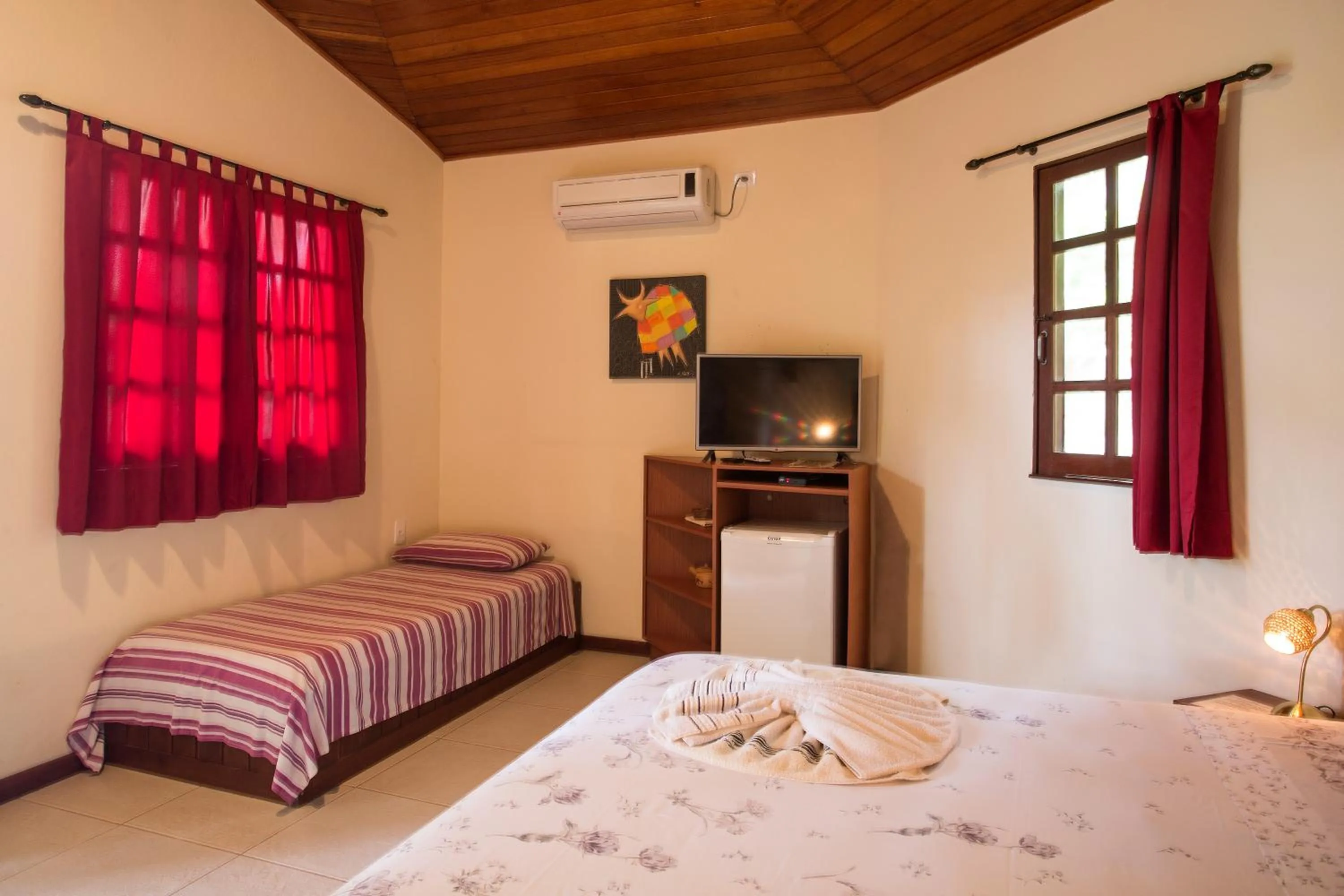 Bedroom, Bed in Pousada Canto No Bosque