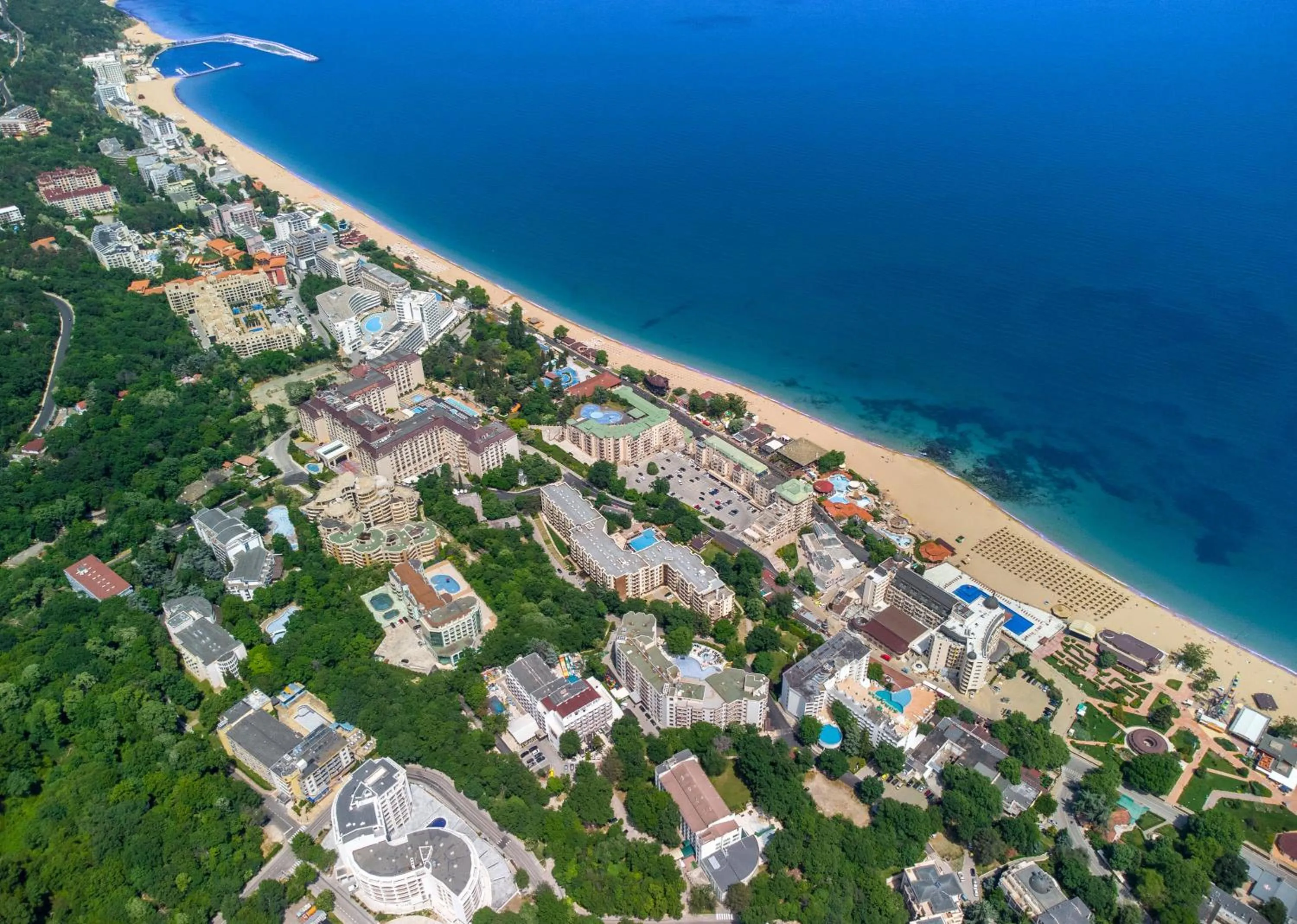 Beach in Prestige Deluxe Hotel Aquapark Club - All inclusive