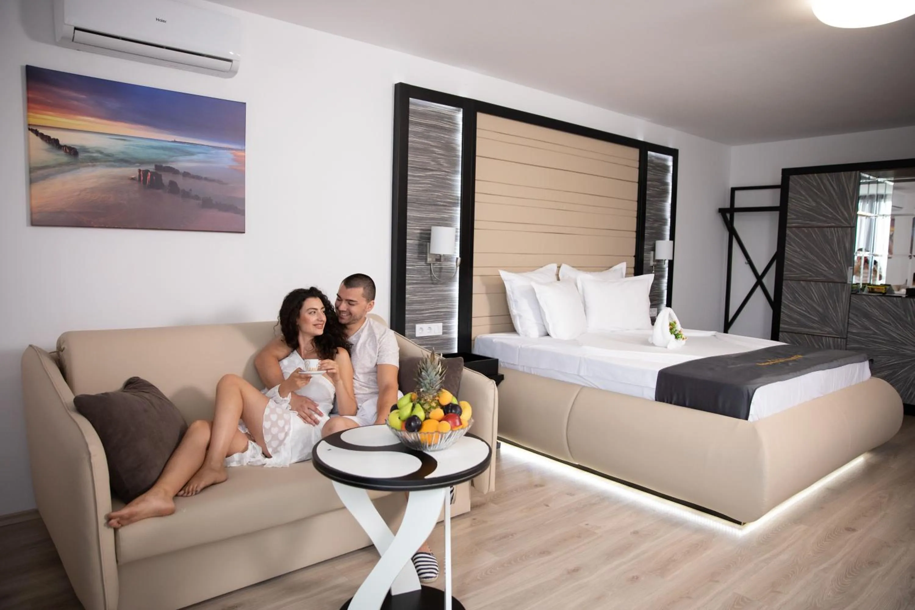 Bed in Prestige Deluxe Hotel Aquapark Club - All inclusive