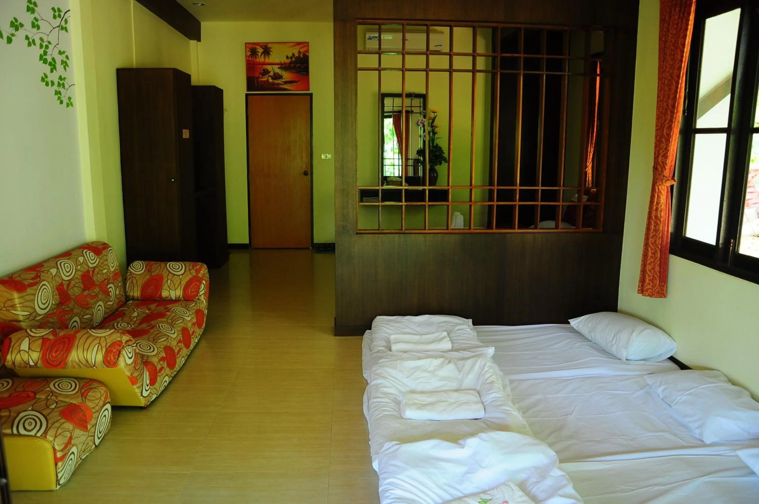 Bed in Phumimalee Nature View Resort