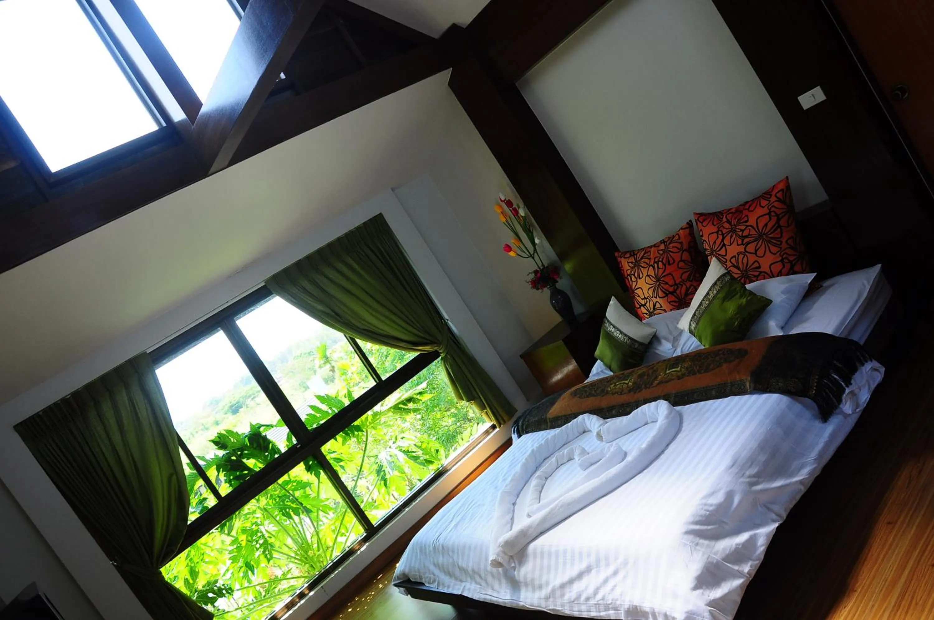 Bed in Phumimalee Nature View Resort