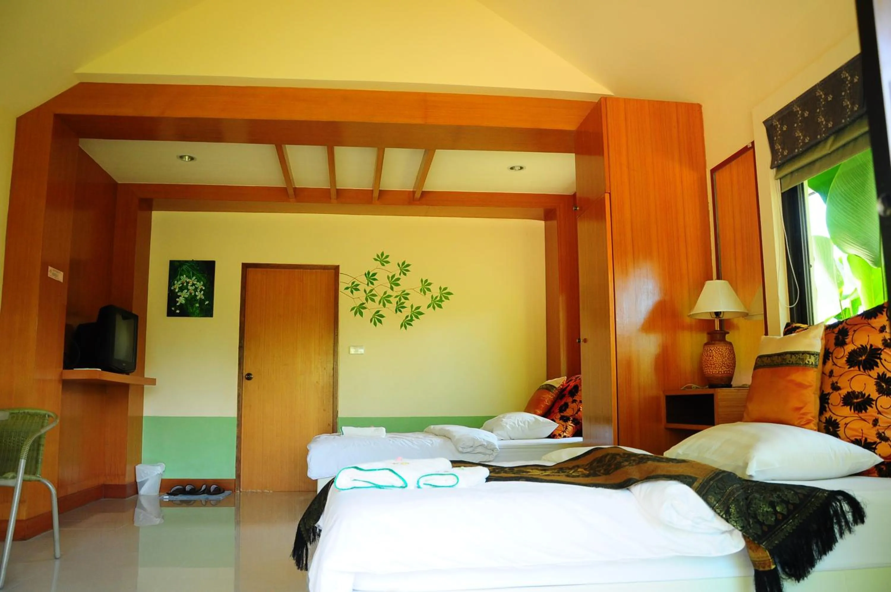 Bed in Phumimalee Nature View Resort