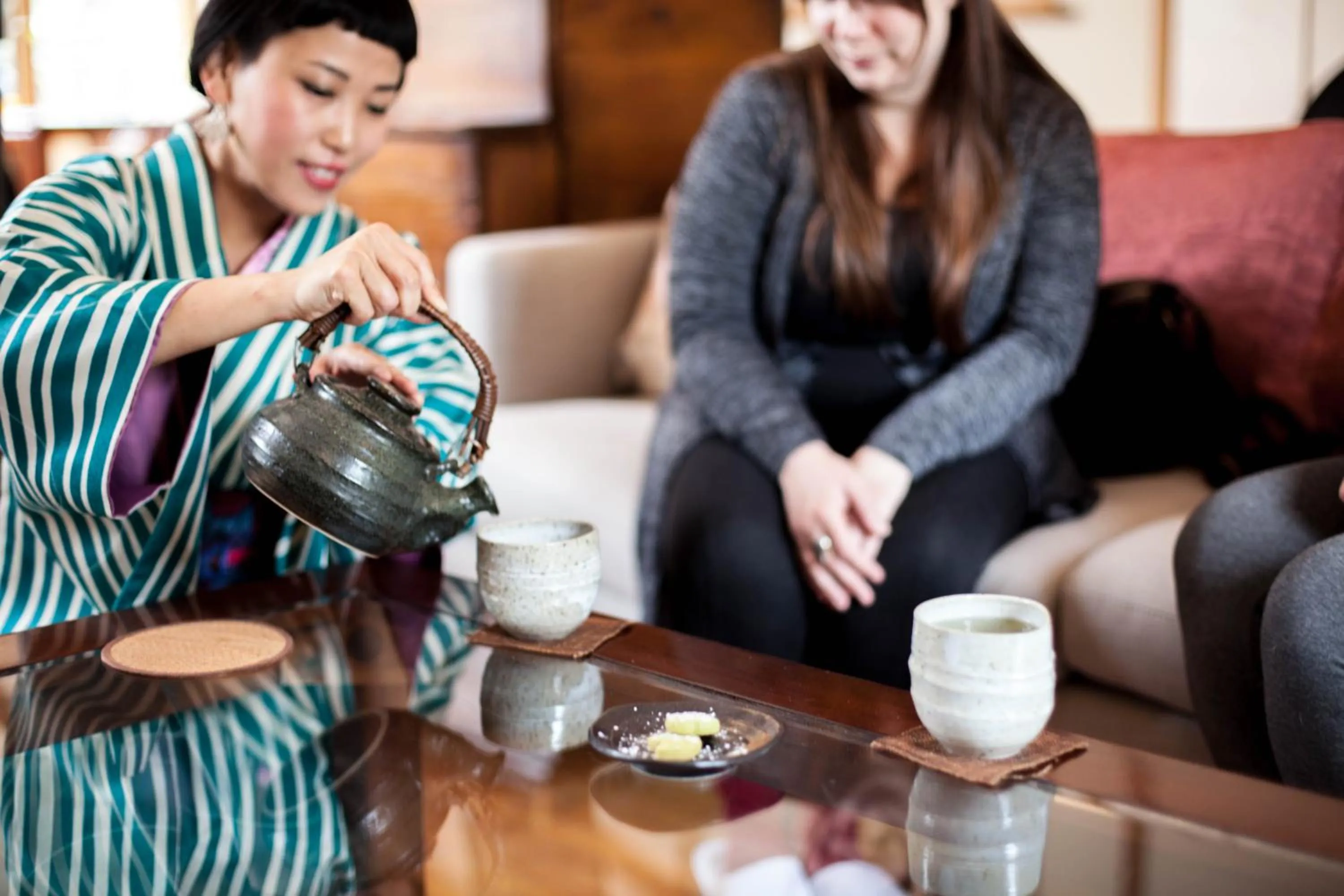 Seating area in Shizuka Ryokan Japanese Country Spa & Wellness Retreat