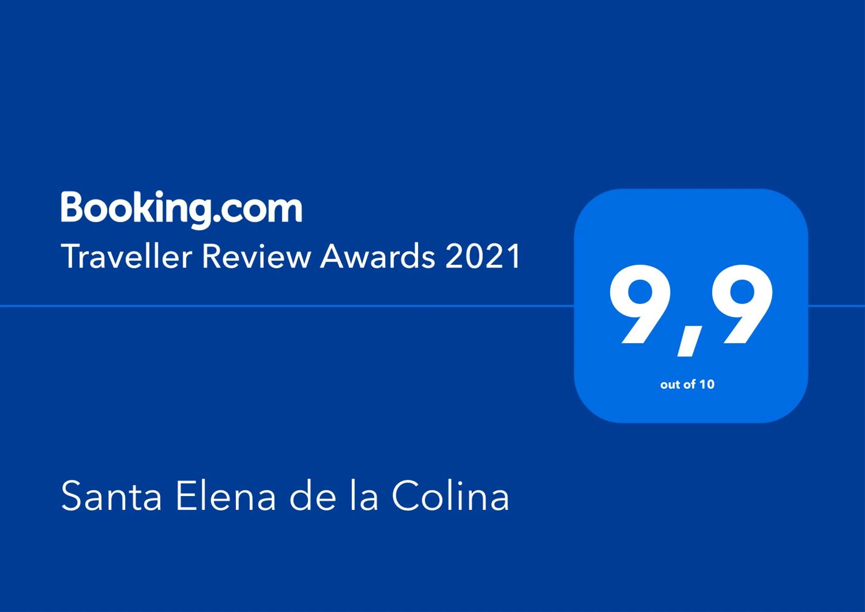 Certificate/Award in Santa Elena de la Colina