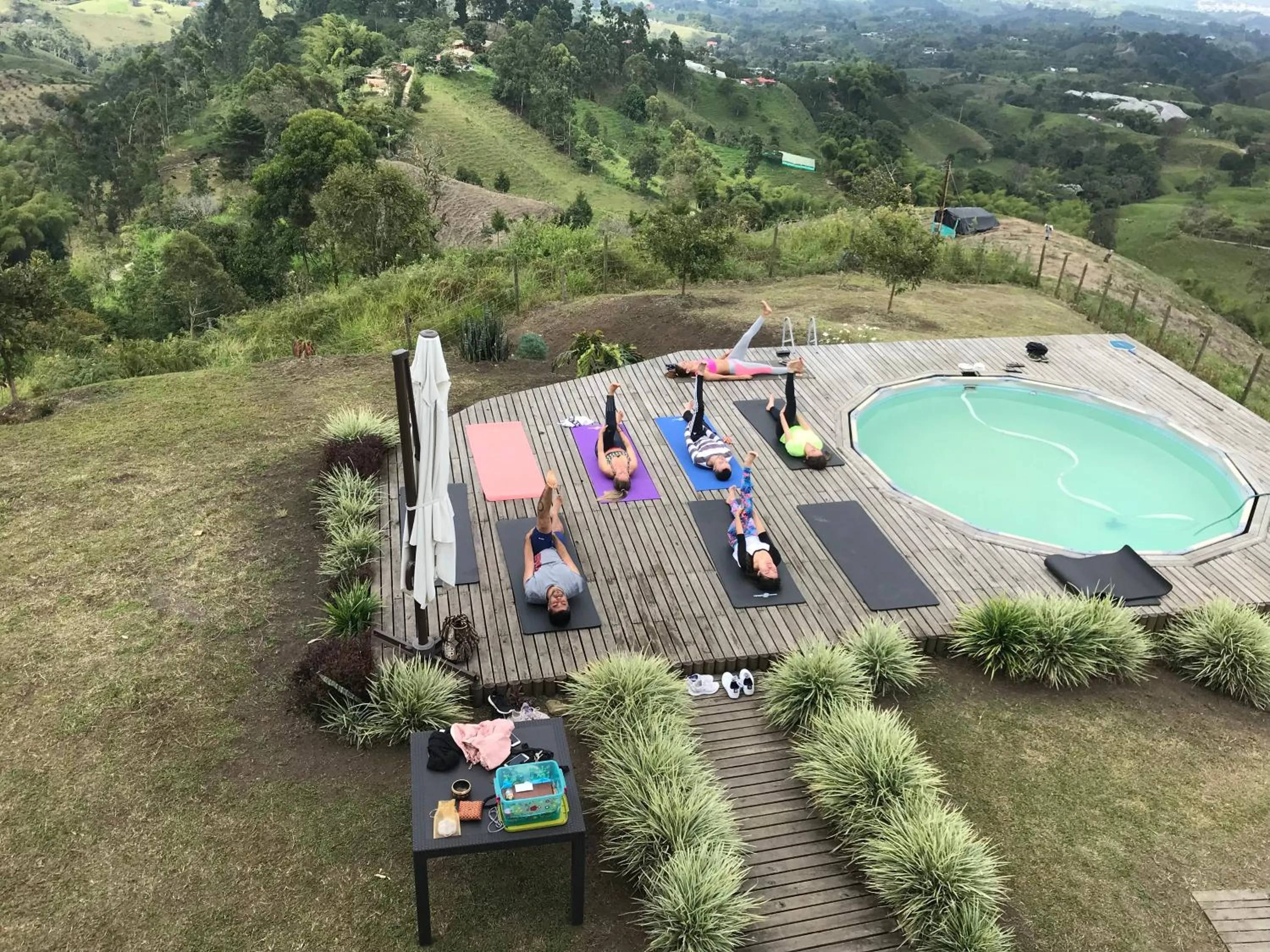 Pool view in Santa Elena de la Colina
