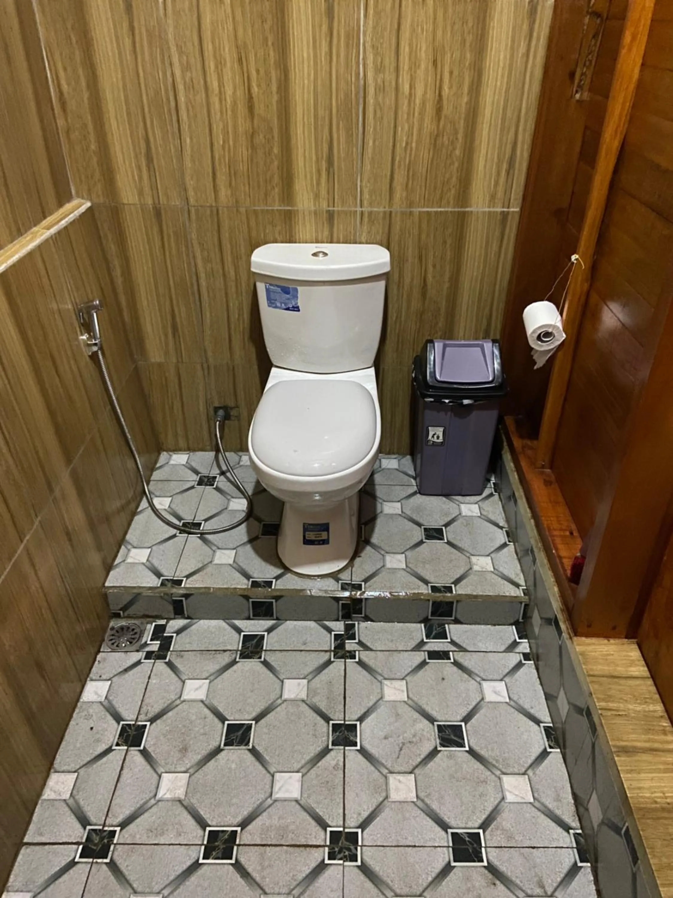 Bathroom in Batur Bamboo Cabin by ecommerceloka