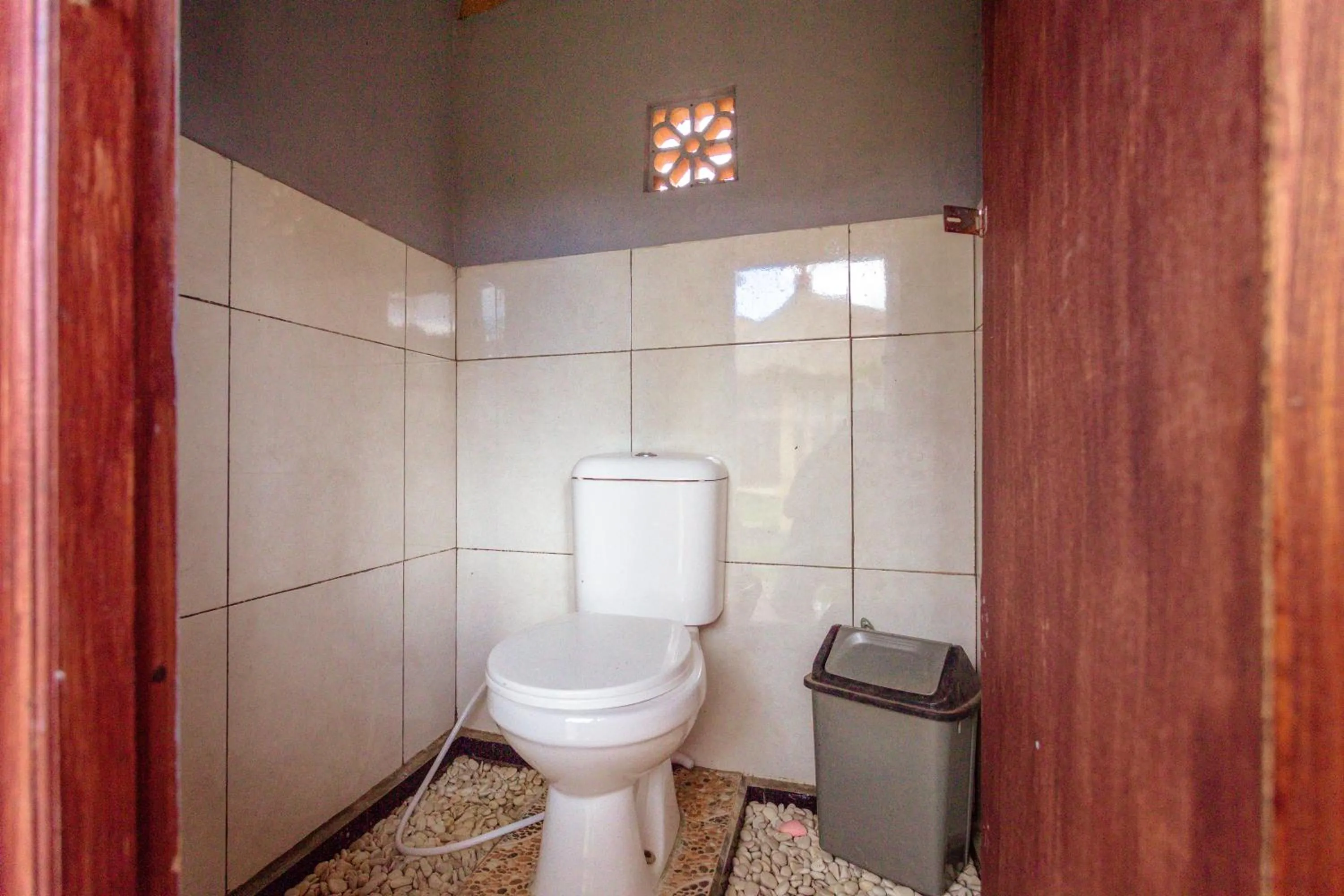 Bathroom in Batur Bamboo Cabin by ecommerceloka