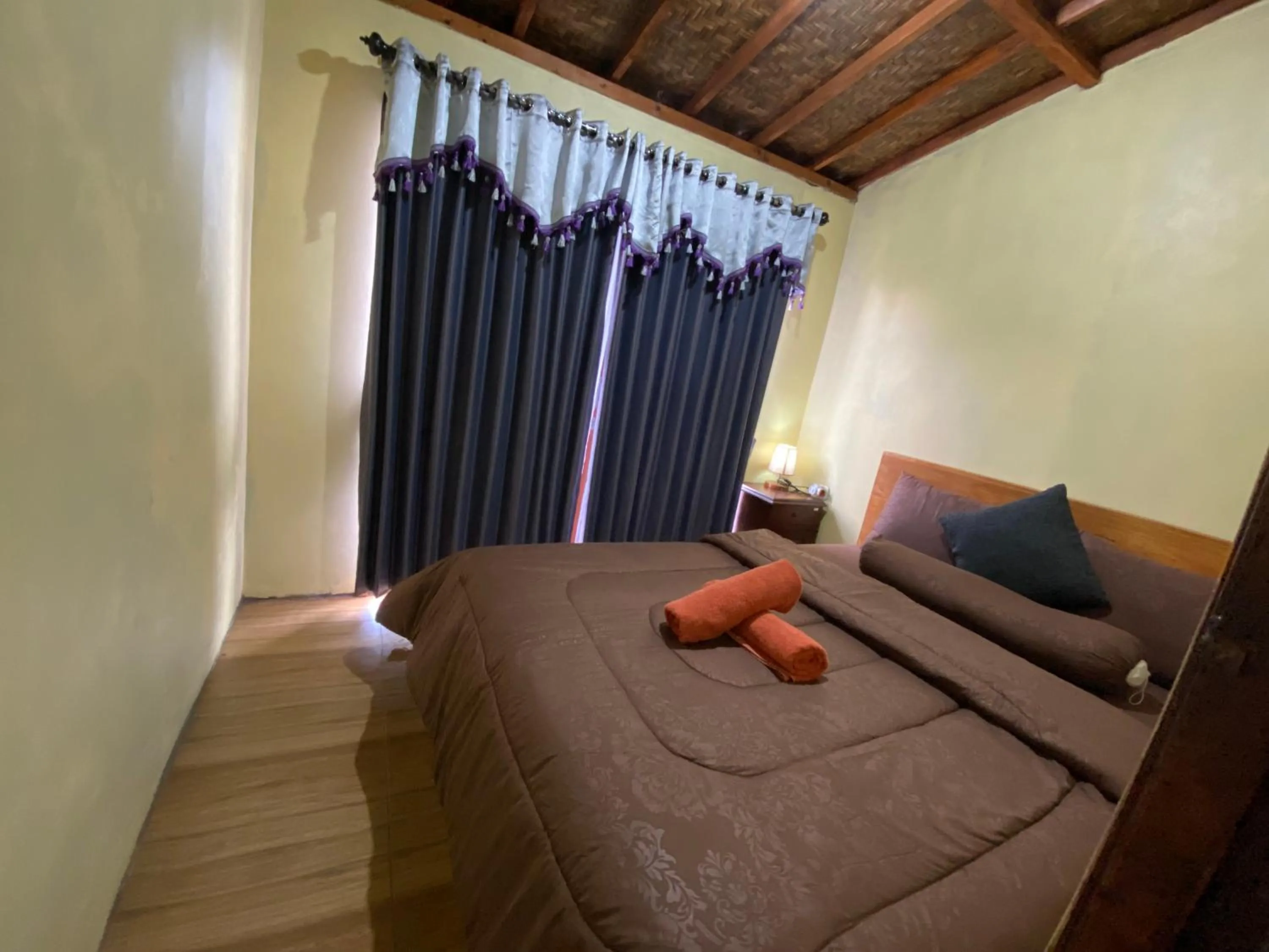 Bedroom, Bed in Batur Bamboo Cabin by ecommerceloka