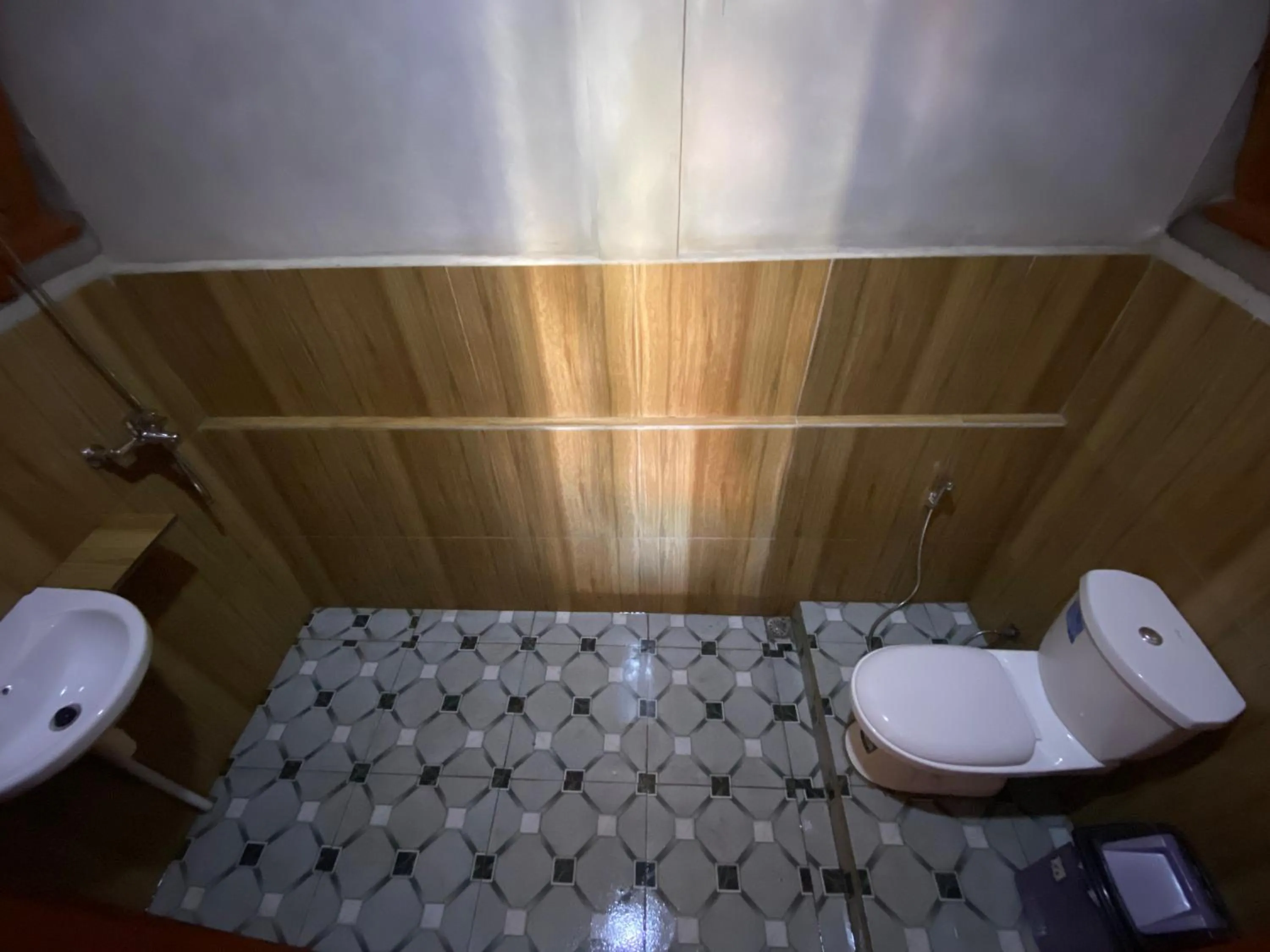Bathroom in Batur Bamboo Cabin by ecommerceloka