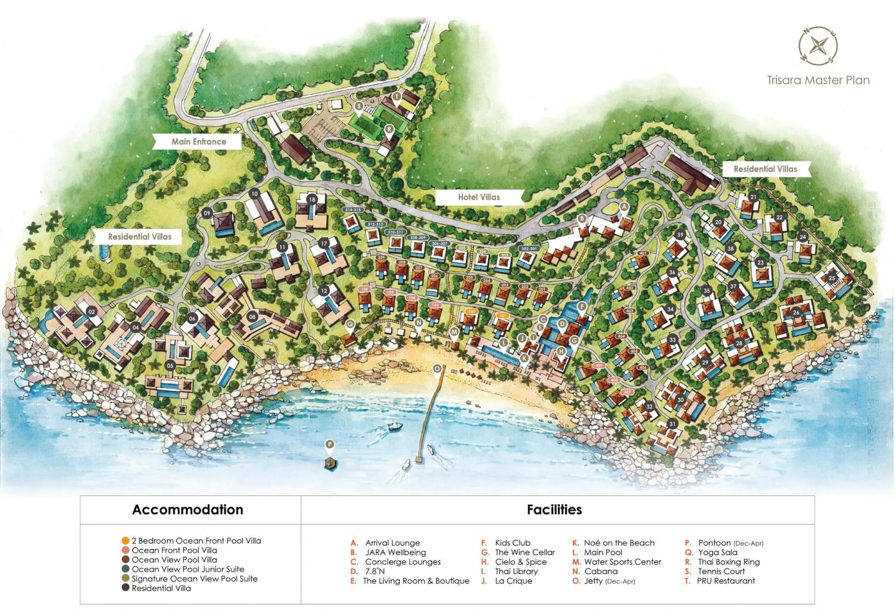 Landmark view in Trisara Villas & Residences Phuket Landmark view in Trisara Villas & Residences Phuket