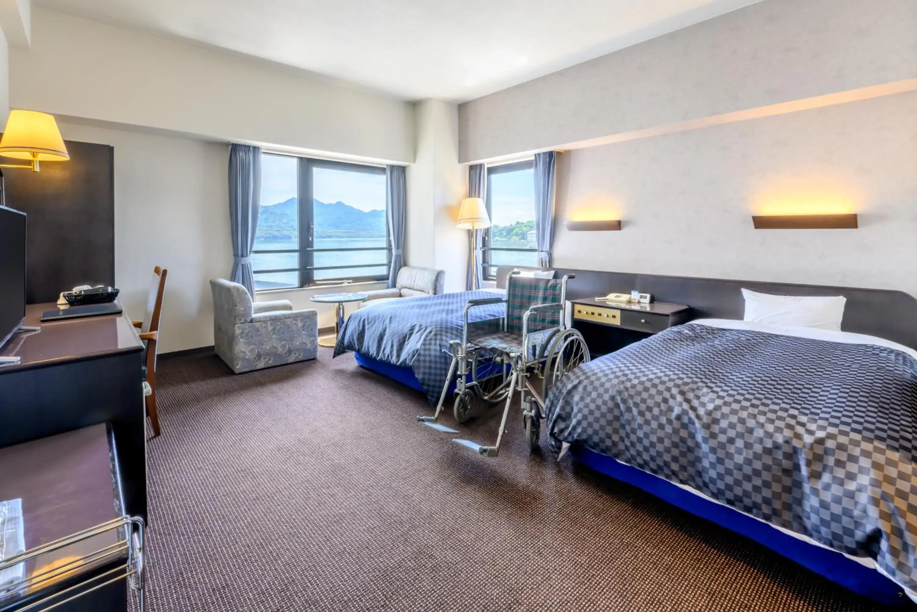 Bedroom, Bed in Miyajima Coral Hotel Bedroom, Bed in Miyajima Coral Hotel