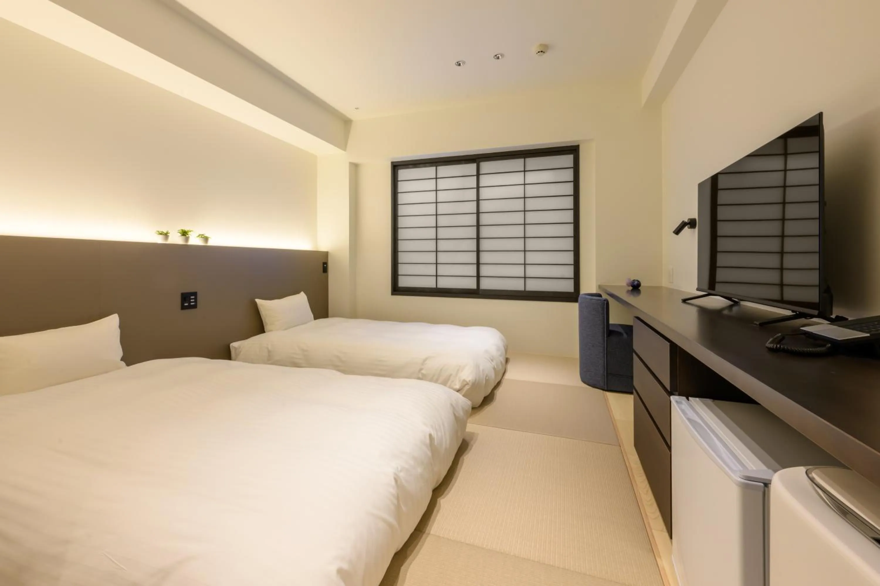 Photo of the whole room, Bed in Miyajima Coral Hotel
