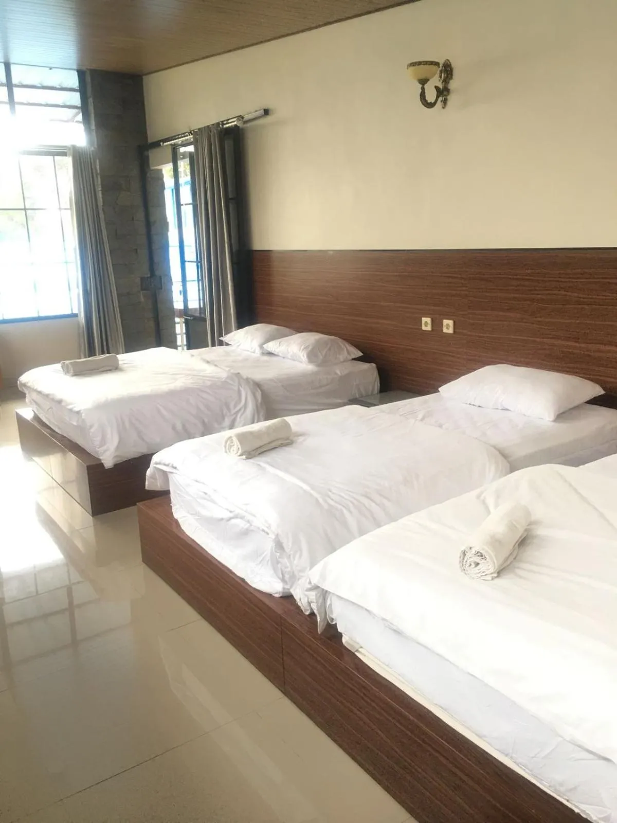 Bed in Bromo Camp House