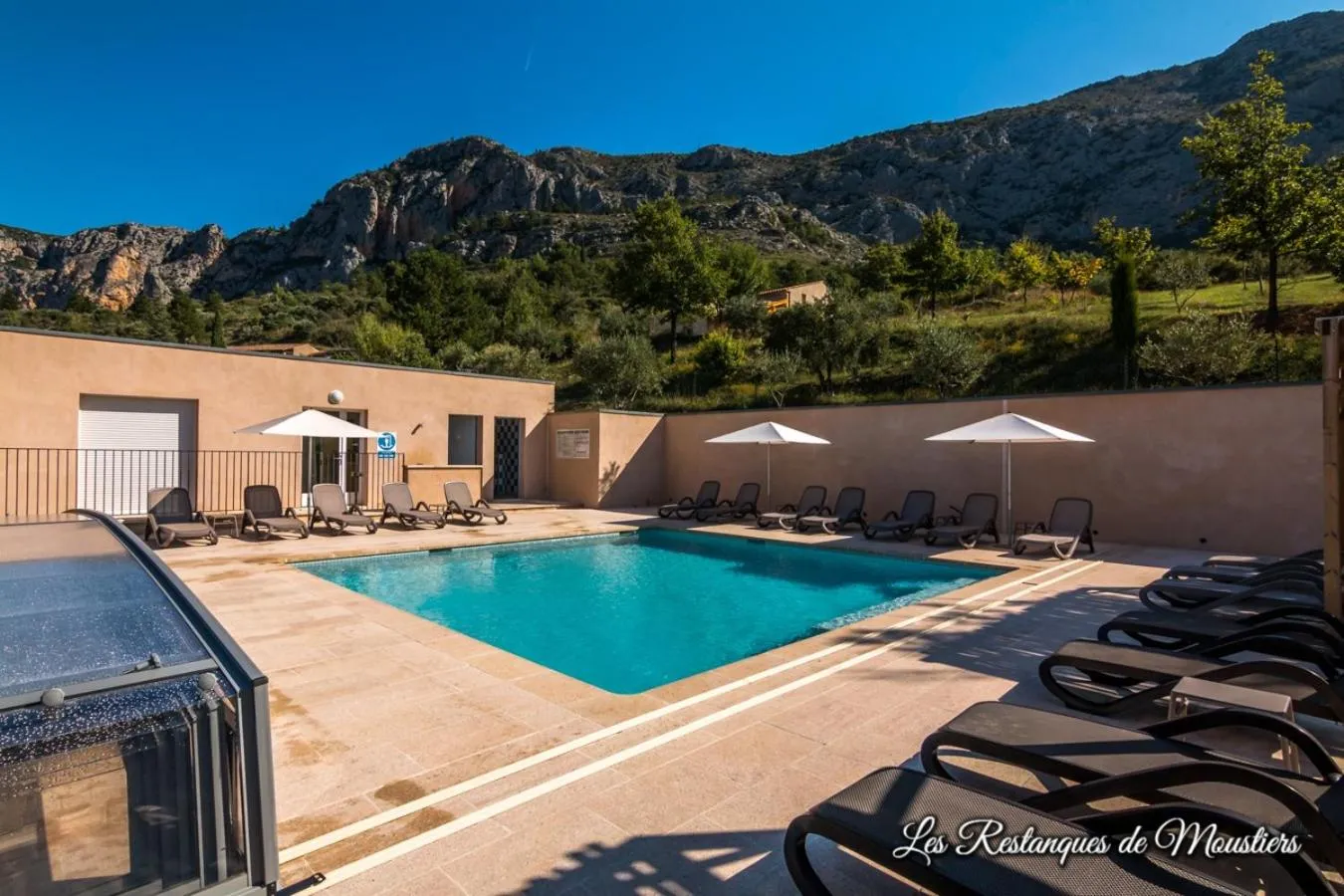Swimming pool in Hotel Les Restanques De Moustiers