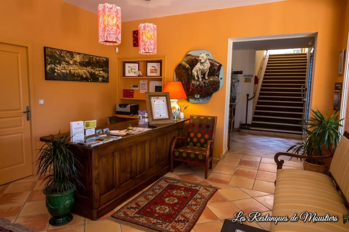 Lobby or reception in Hotel Les Restanques De Moustiers