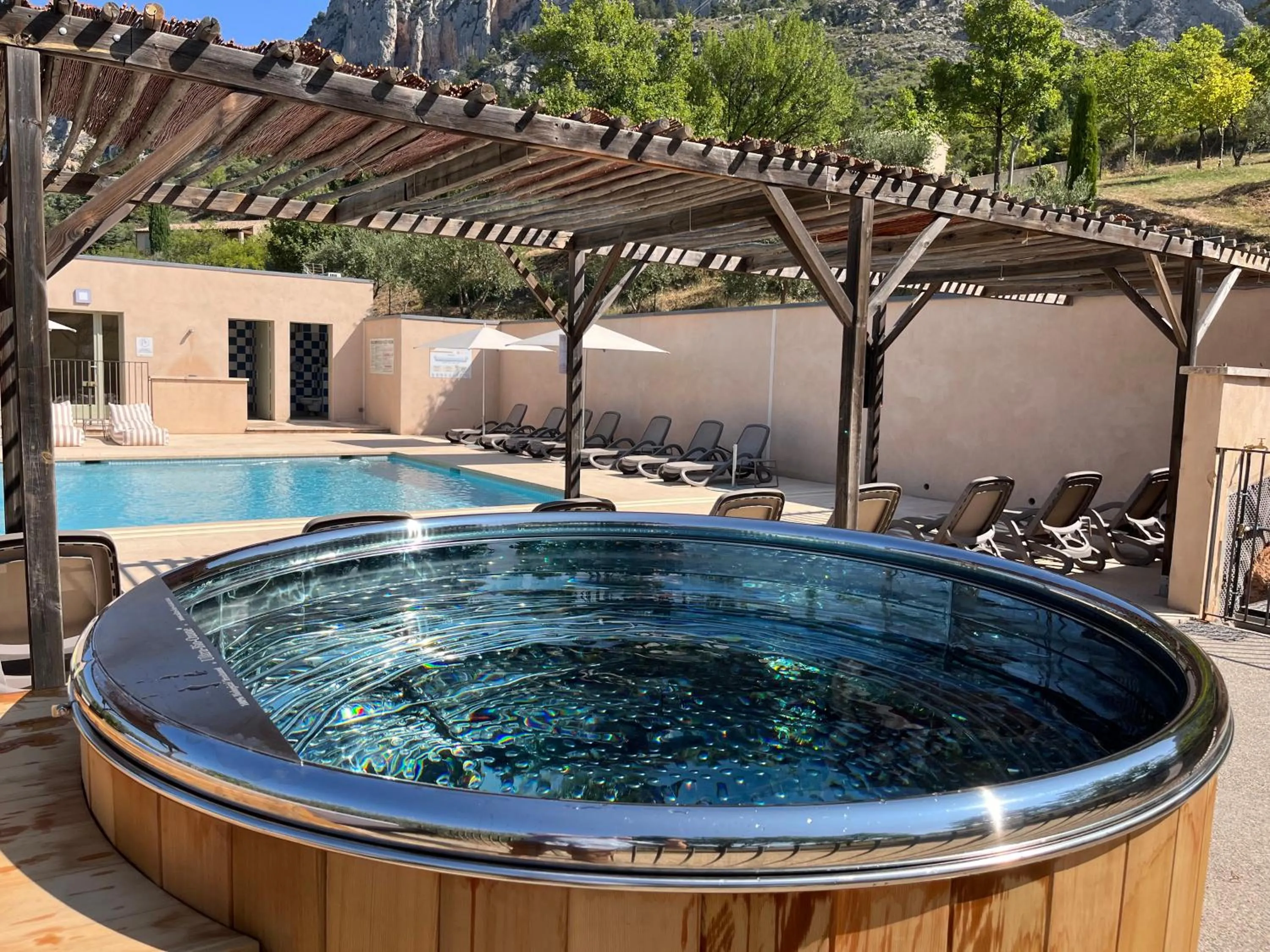 Swimming pool in Hotel Les Restanques De Moustiers
