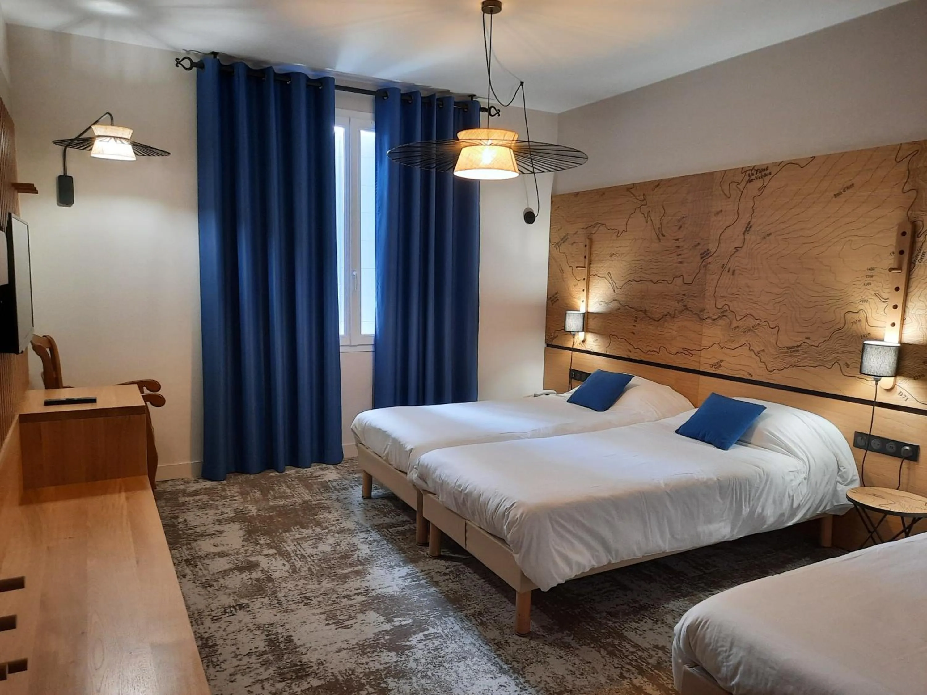 Photo of the whole room, Bed in Hotel Les Restanques De Moustiers