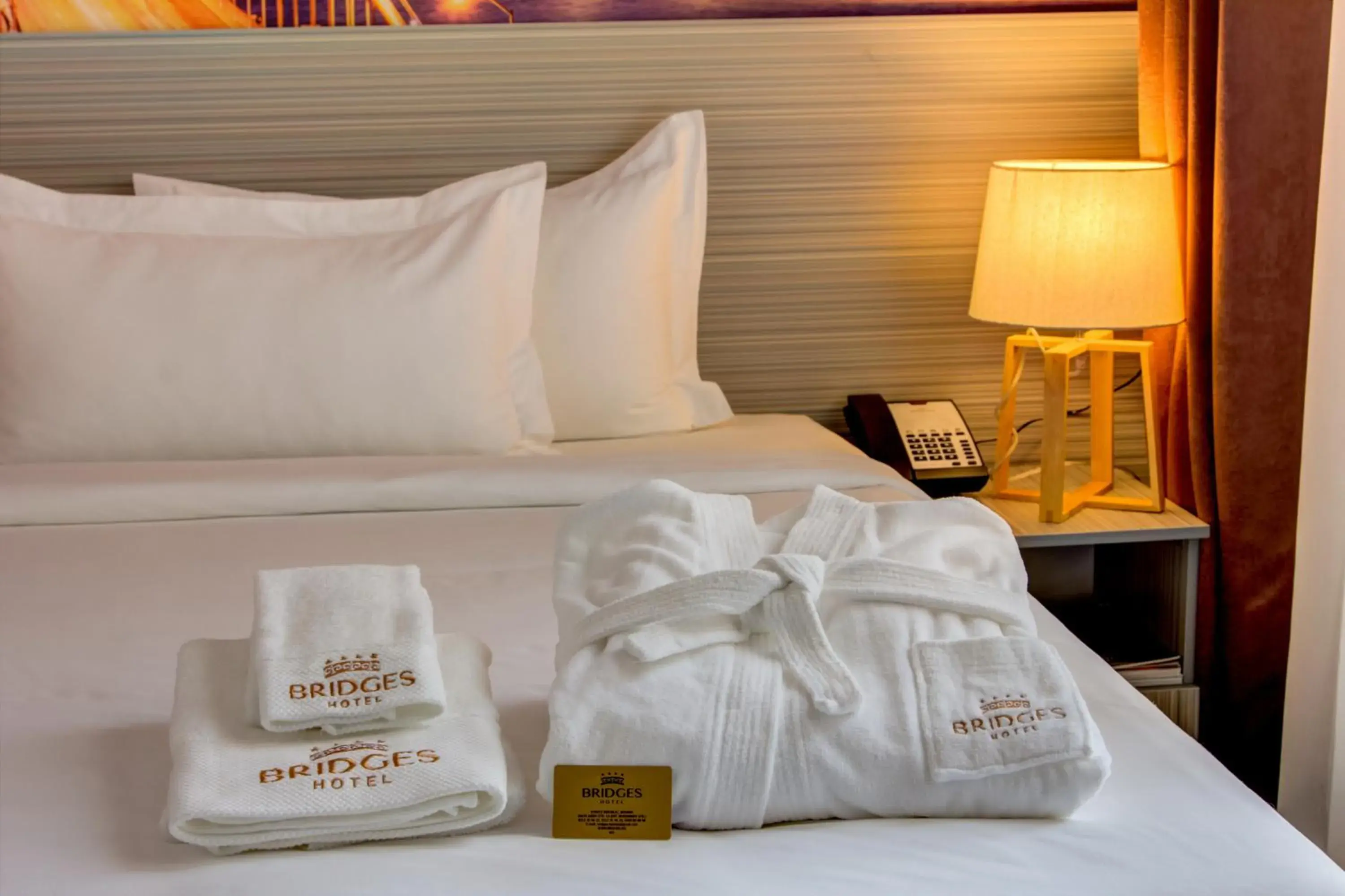 Bed in Hotel Bridges Bishkek Bed in Hotel Bridges Bishkek