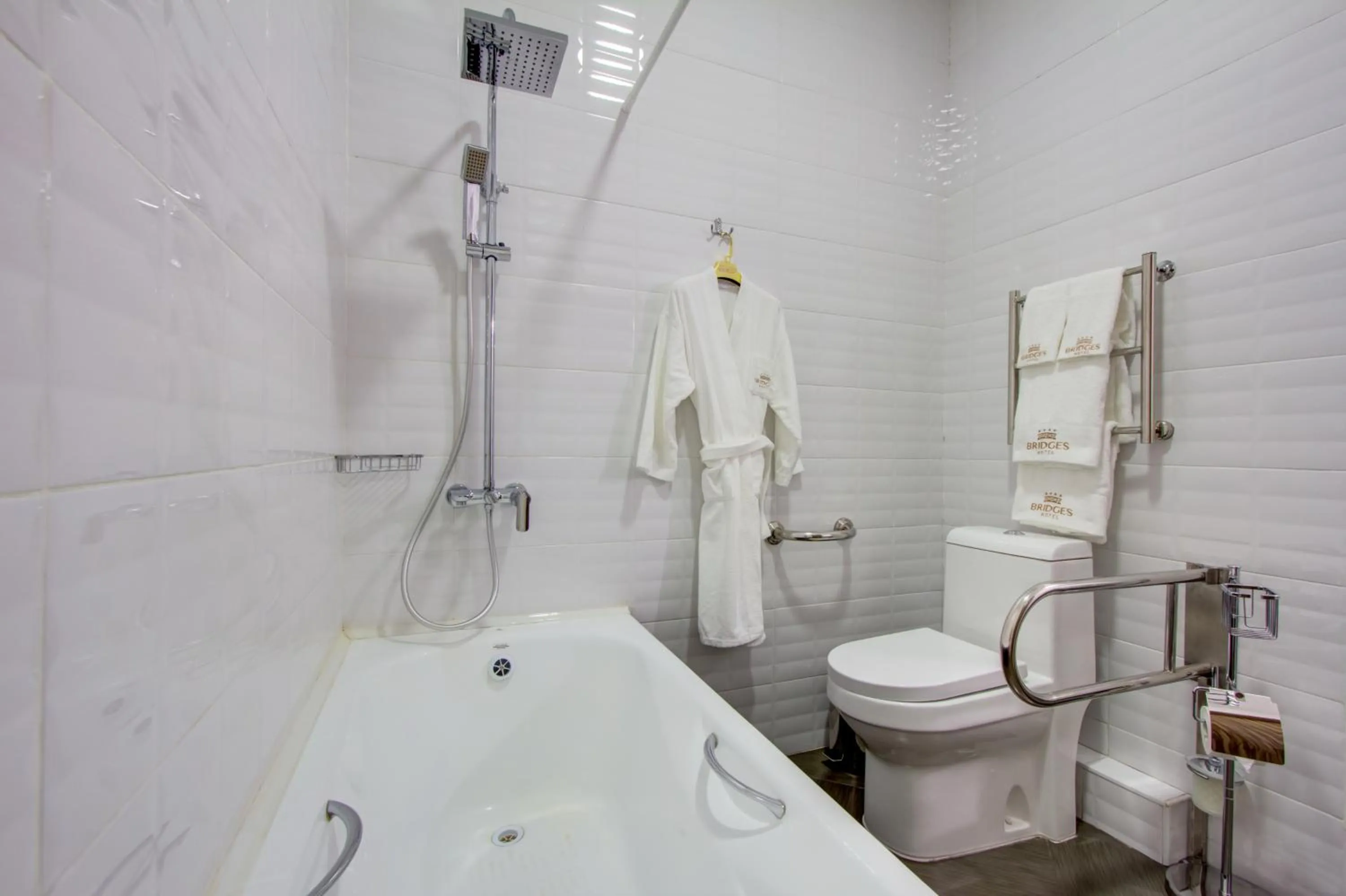 Toilet in Hotel Bridges Bishkek