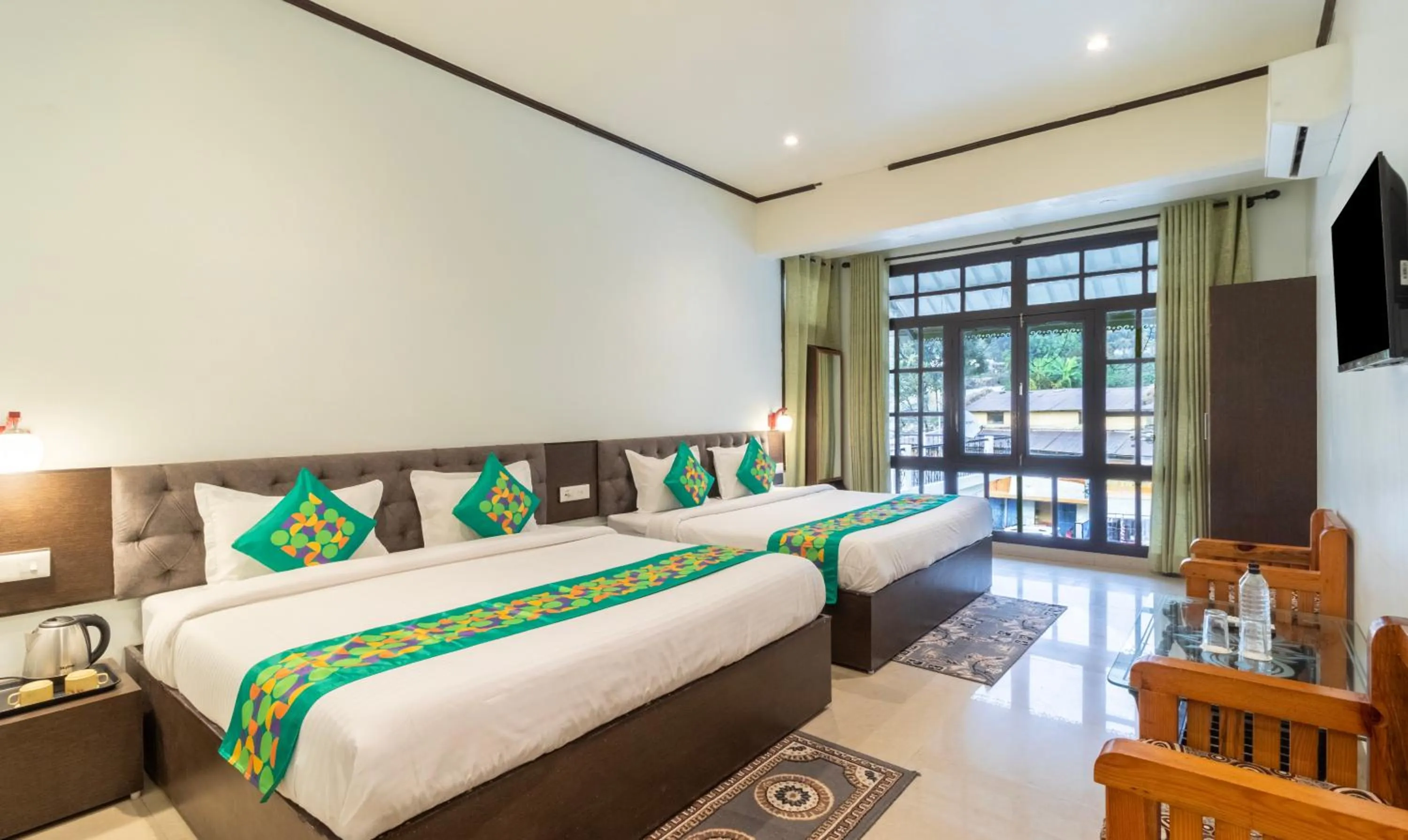 Bedroom, Bed in Treebo Spring Birds - Kainchi Dham