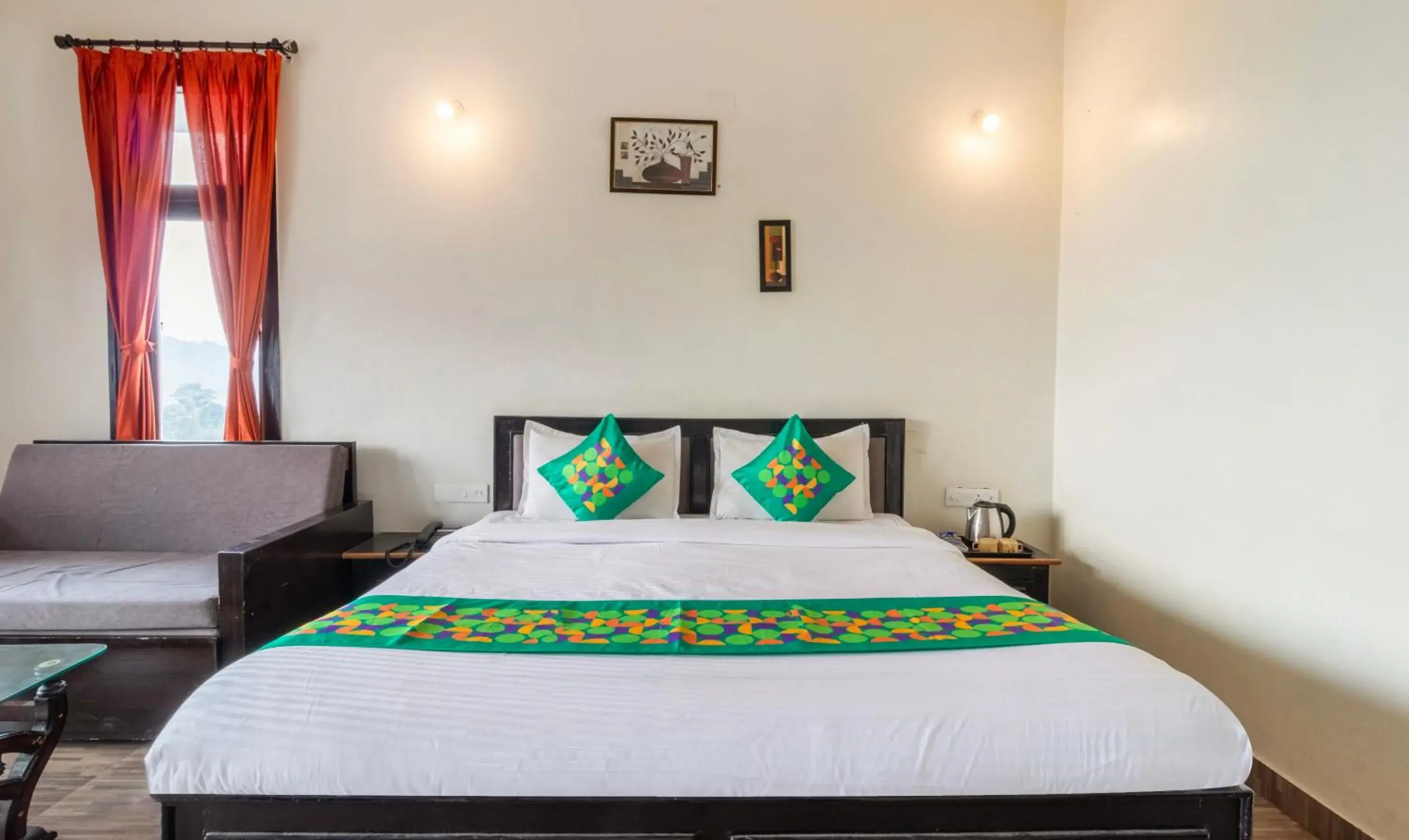 Bedroom, Bed in Treebo Spring Birds - Kainchi Dham Bedroom, Bed in Treebo Spring Birds - Kainchi Dham