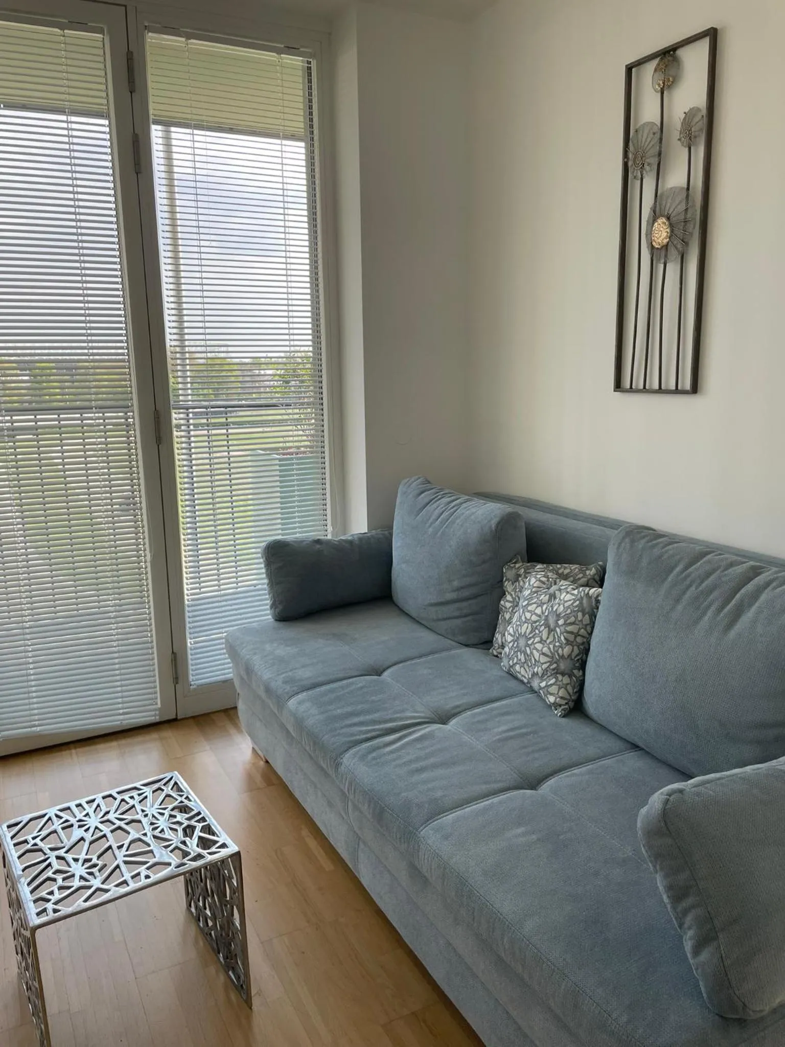 Seating area in easy-flat Grüner Prater - Balcony Apartments near Metro