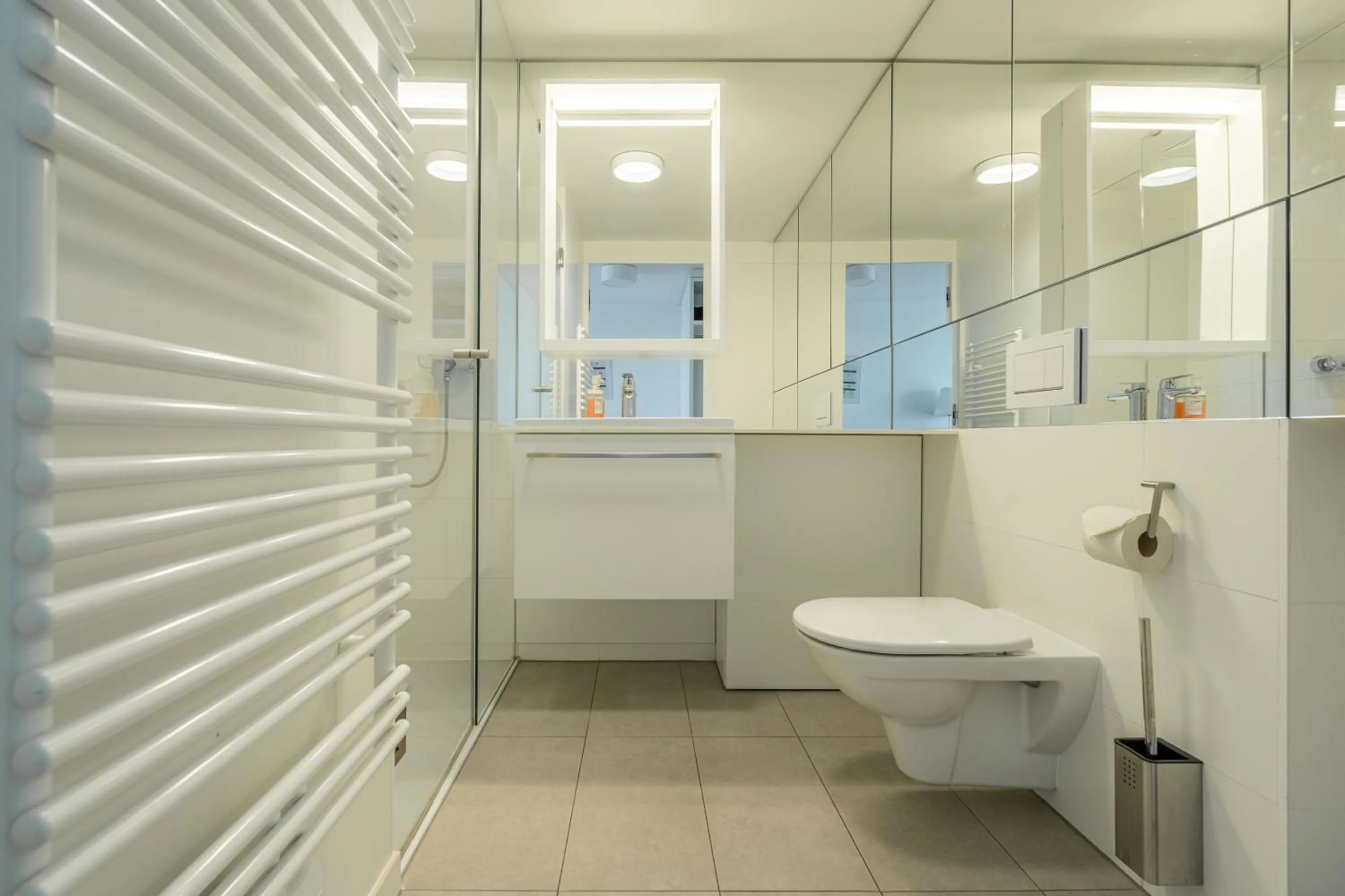 Bathroom in easy-flat Grüner Prater - Balcony Apartments near Metro