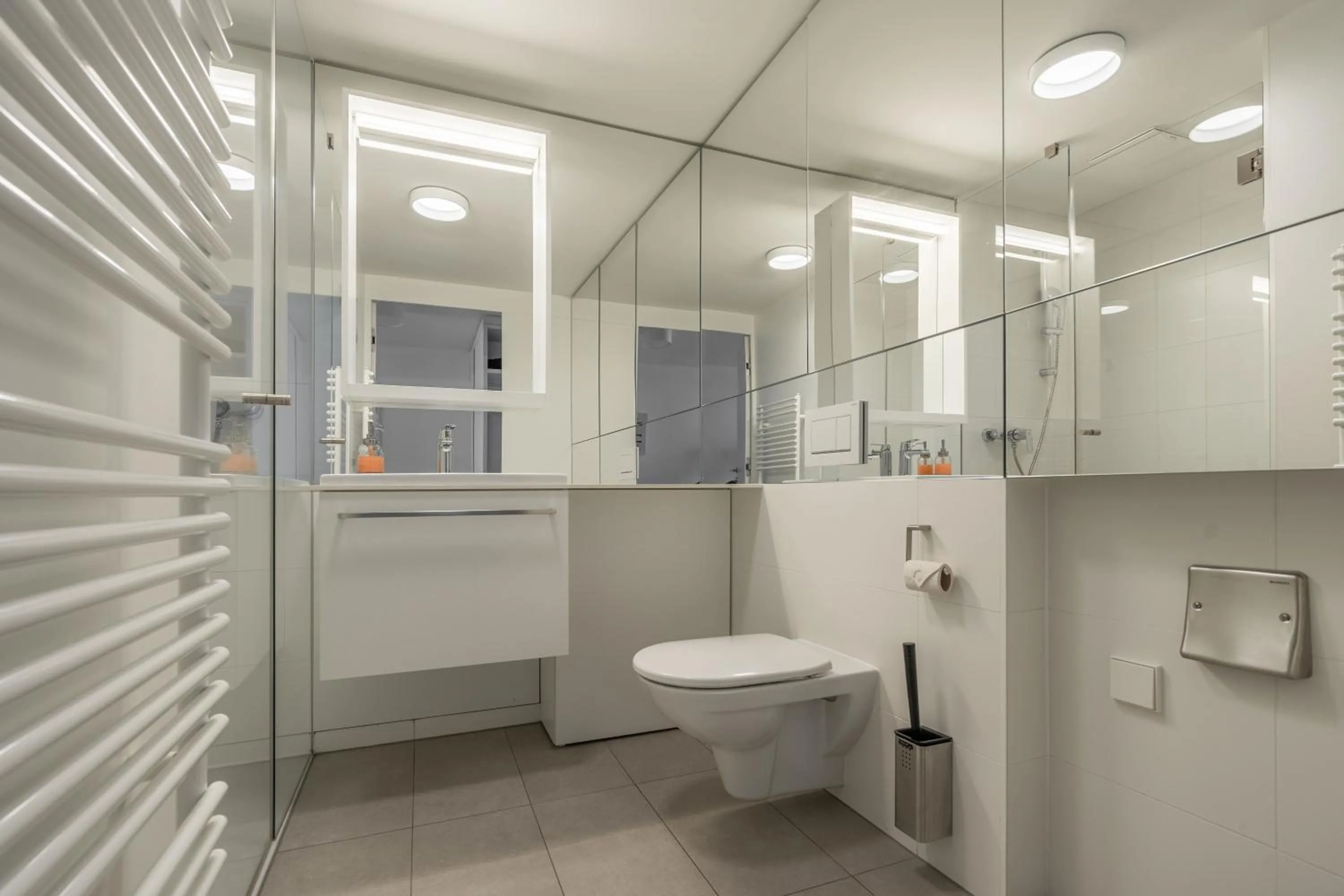 Bathroom in easy-flat Grüner Prater - Balcony Apartments near Metro