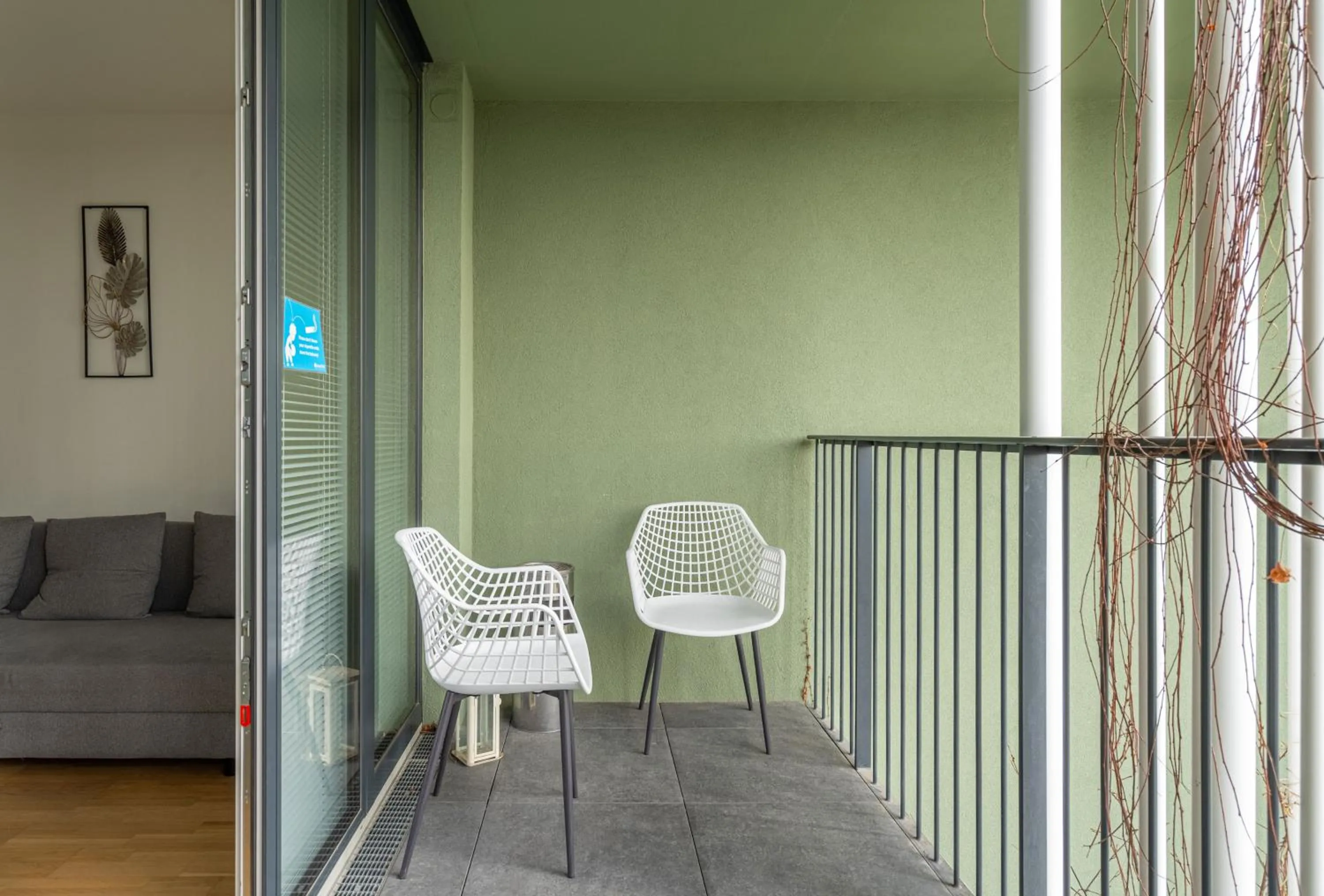 Balcony/Terrace in easy-flat Grüner Prater - Balcony Apartments near Metro